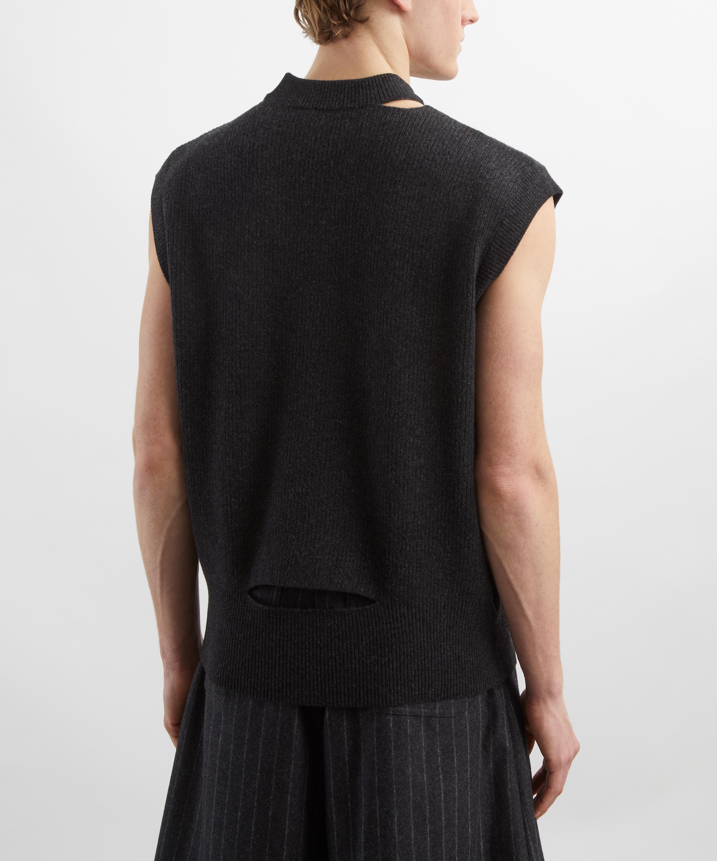 Simone Rocha - Embellished Merino Seam Bite Vest image number 3