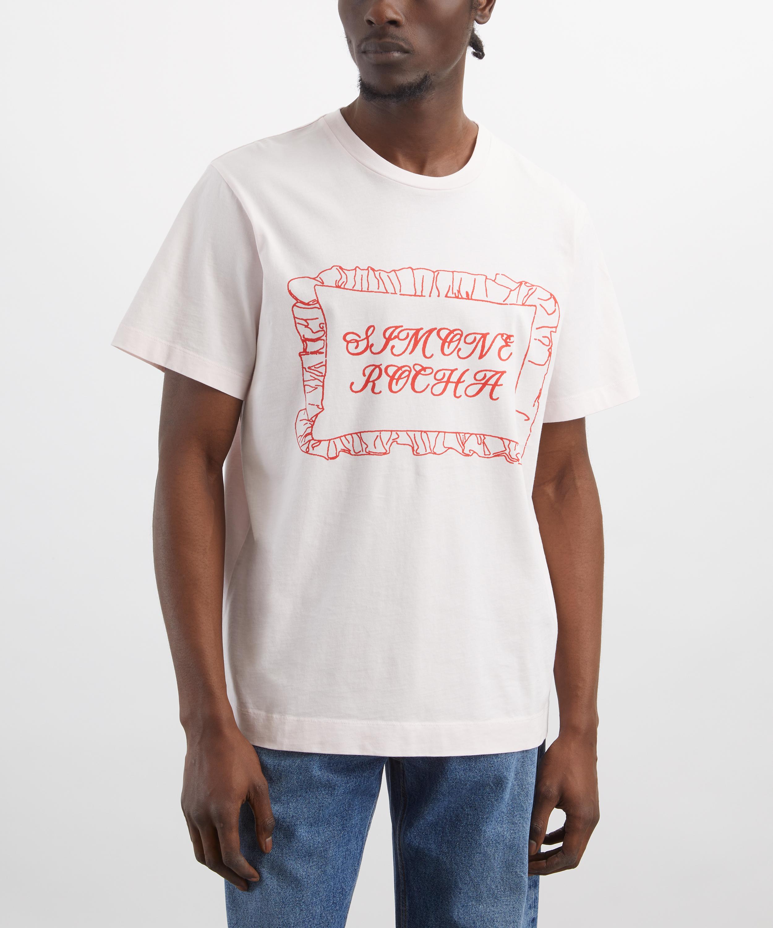 Simone Rocha - Pale Pink Pillowcase Logo Print T-Shirt&nbsp; image number 2
