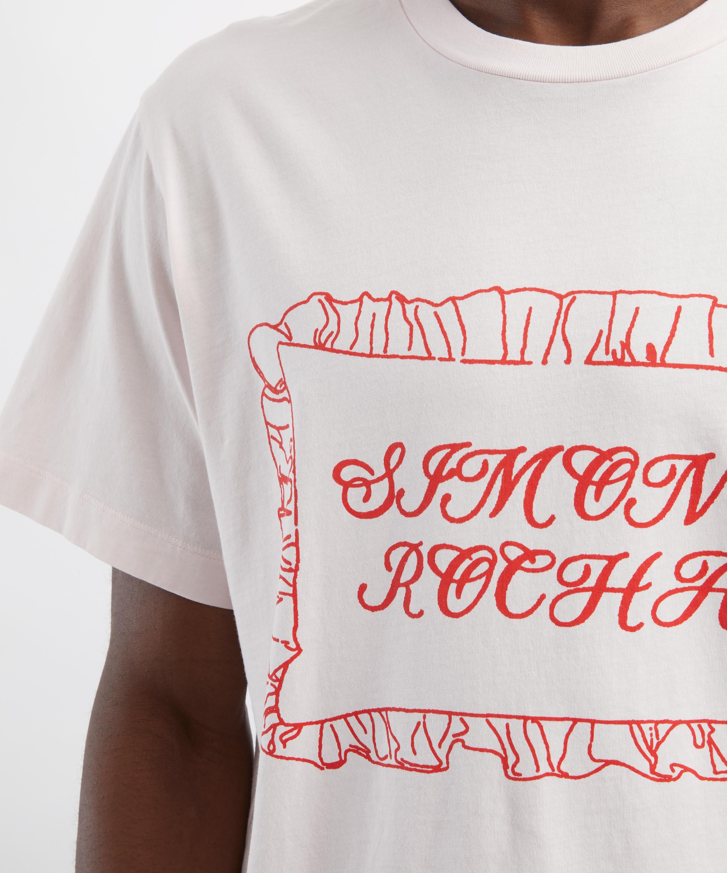 Simone Rocha - Pale Pink Pillowcase Logo Print T-Shirt&nbsp; image number 4