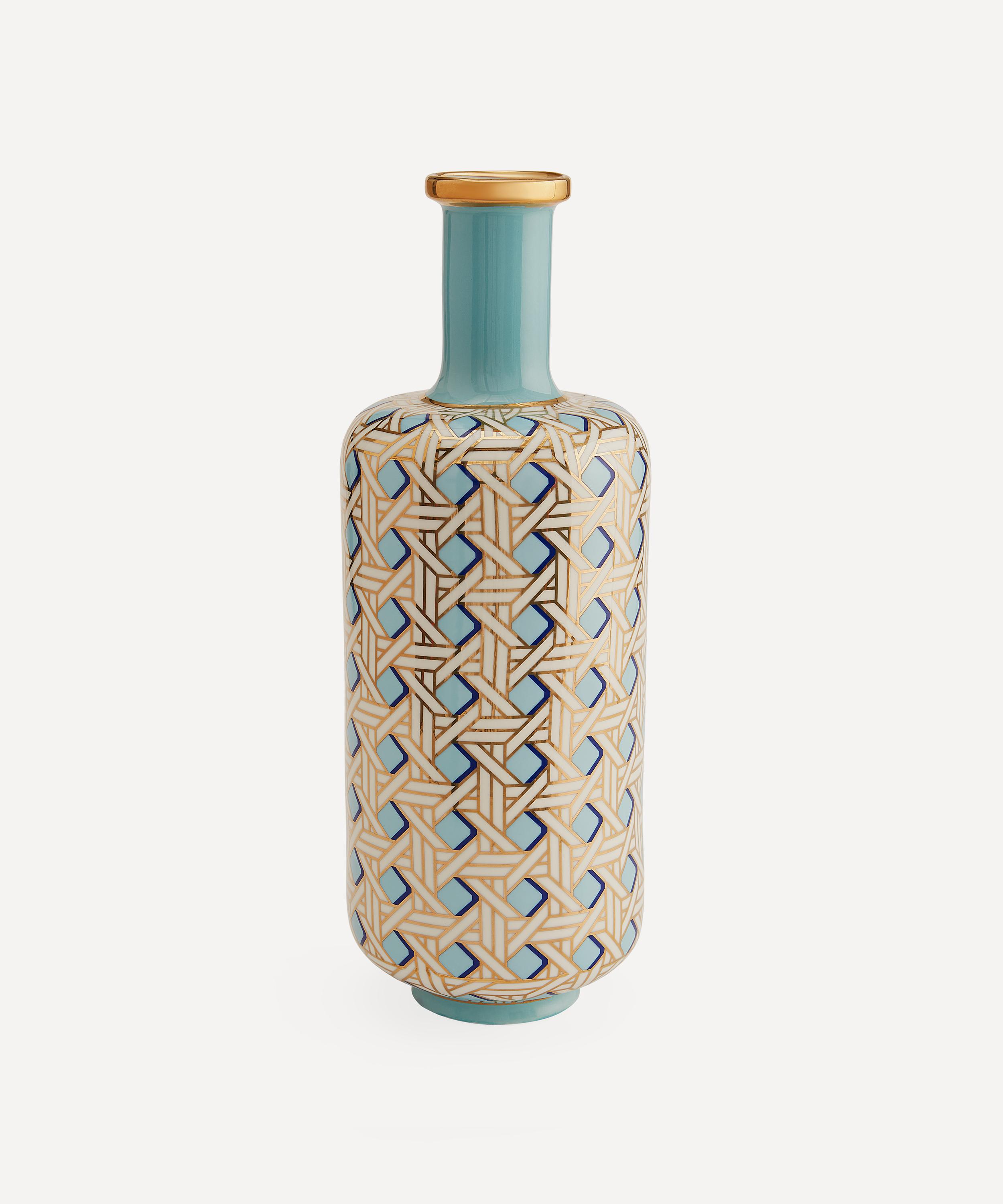 Jonathan Adler - Basketweave Tall Bottle Vase