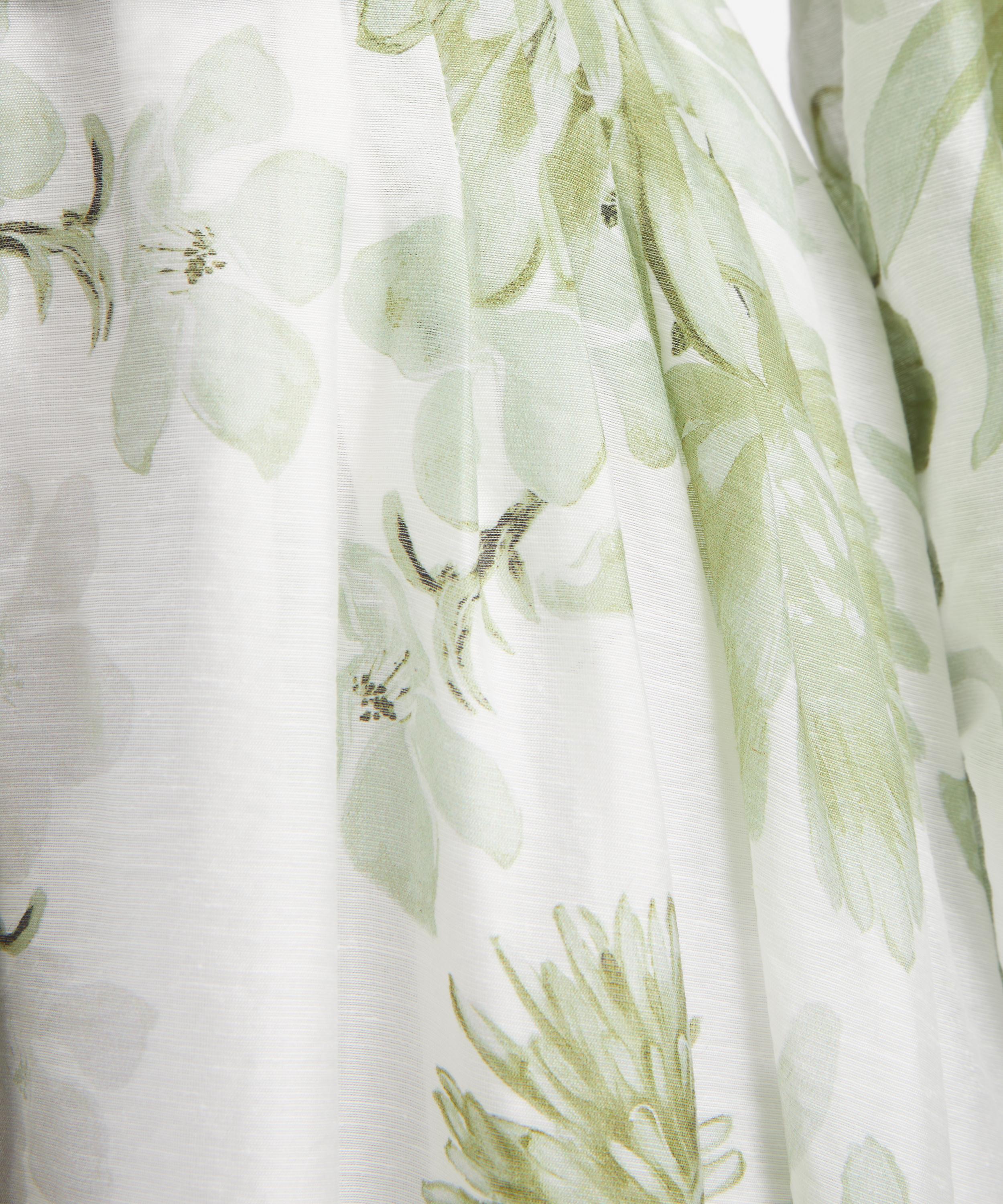 Aje - Reflector Olive Native Flower Shirt Dress image number 4