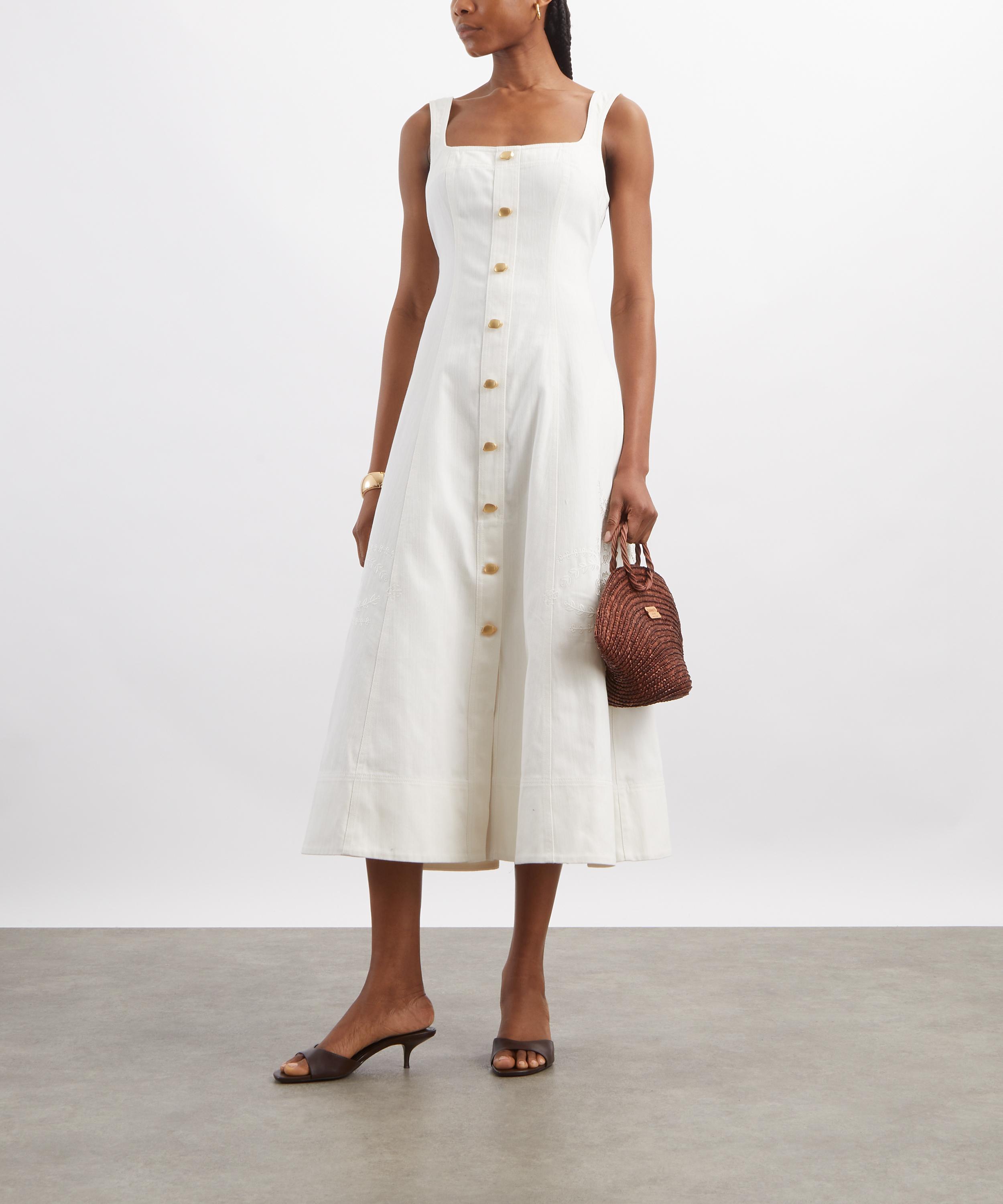 Aje - Halo Embroidered Midi Dress image number 1