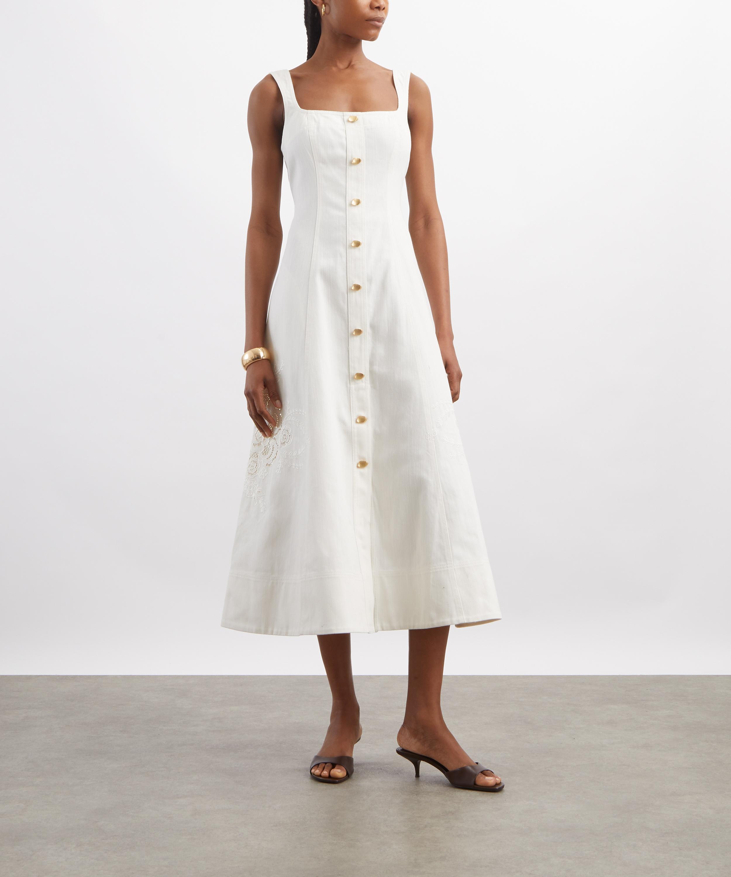 Aje - Halo Embroidered Midi Dress image number 2