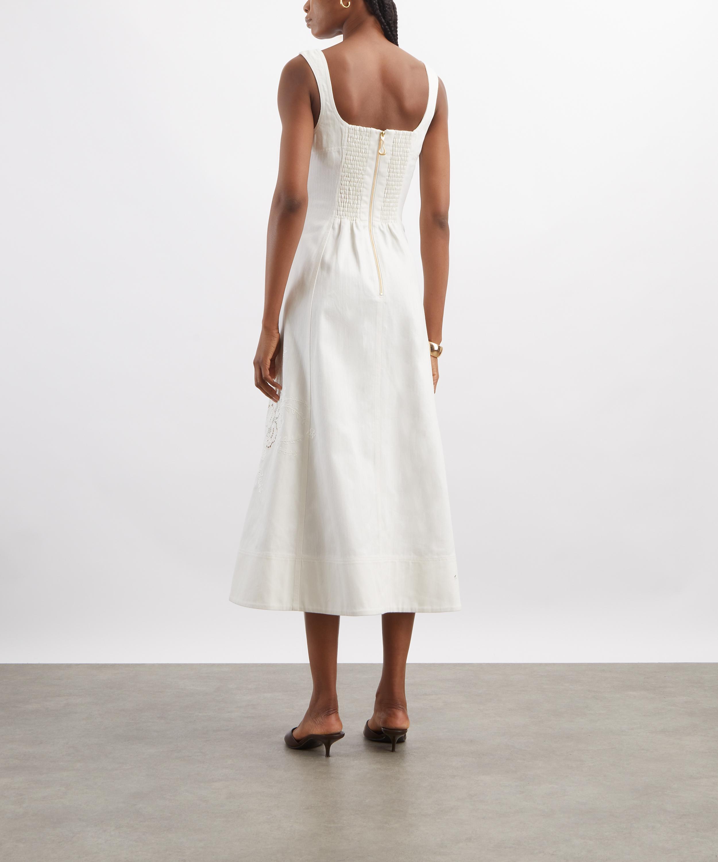 Aje - Halo Embroidered Midi Dress image number 3