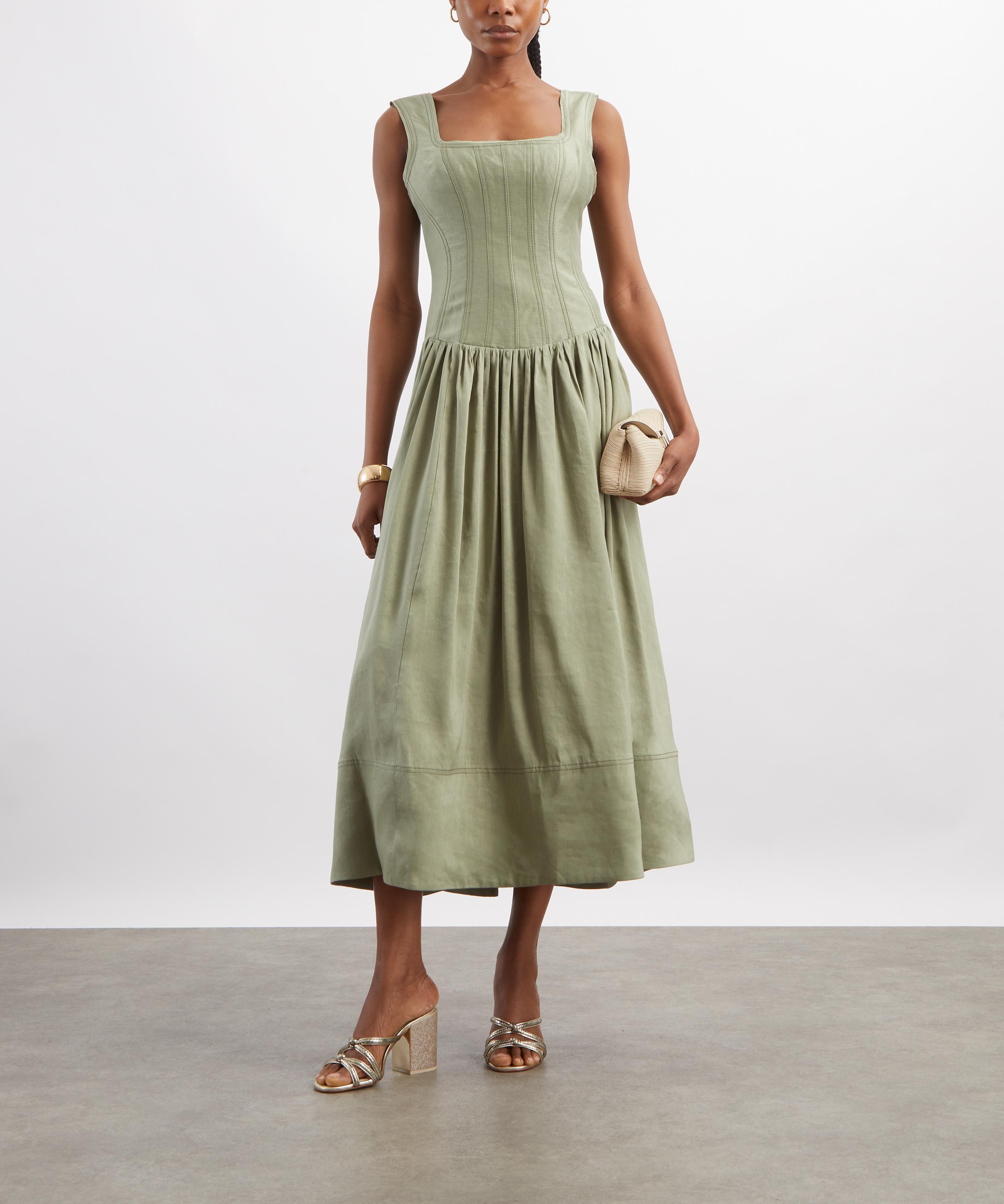Aje - Spirelle Moss Midi Dress image number 1