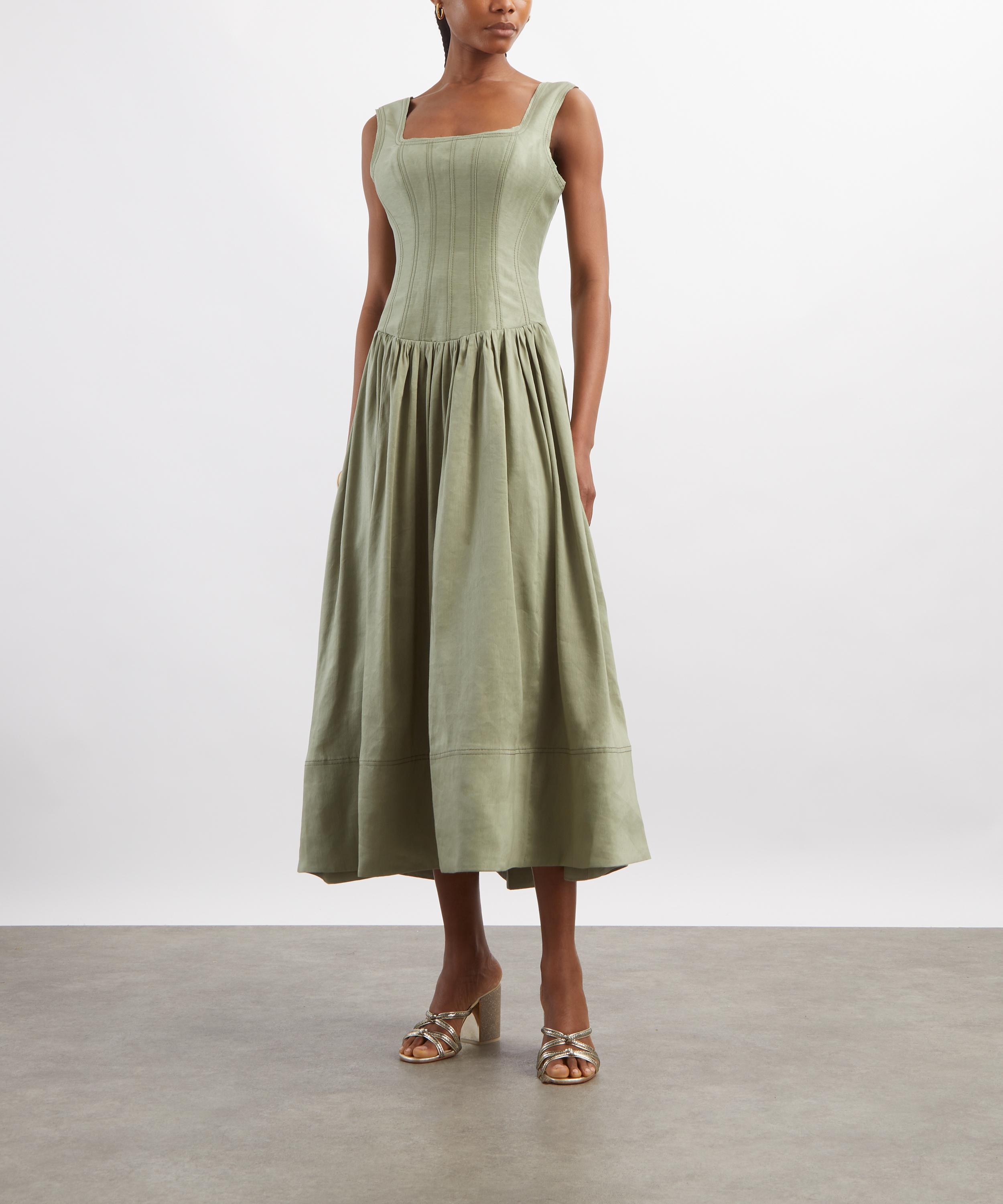 Aje - Spirelle Moss Midi Dress image number 2