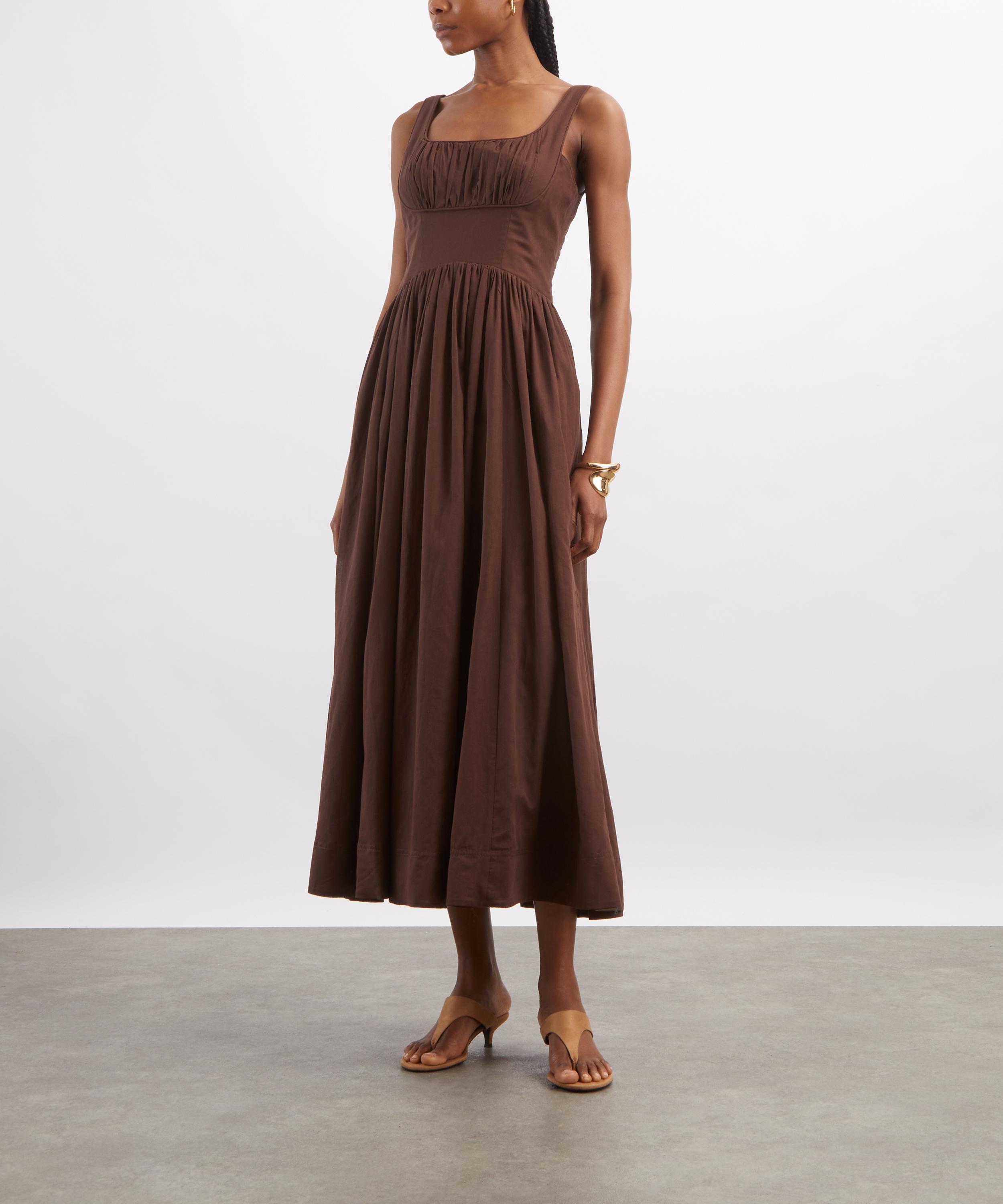 Aje - Sunny Chocolate Midi Dress image number 2