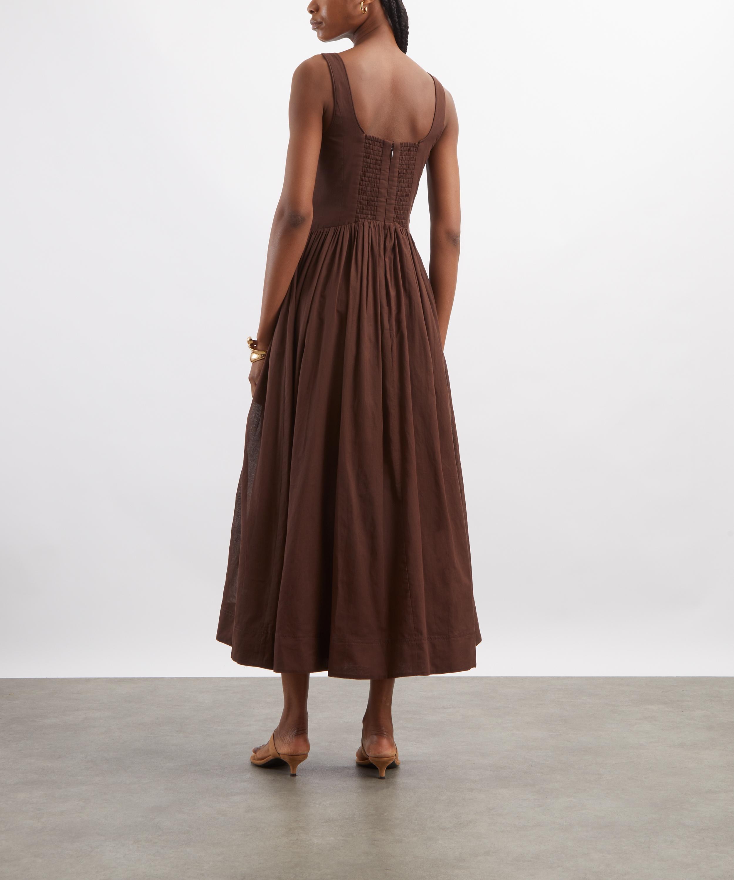 Aje - Sunny Chocolate Midi Dress image number 3