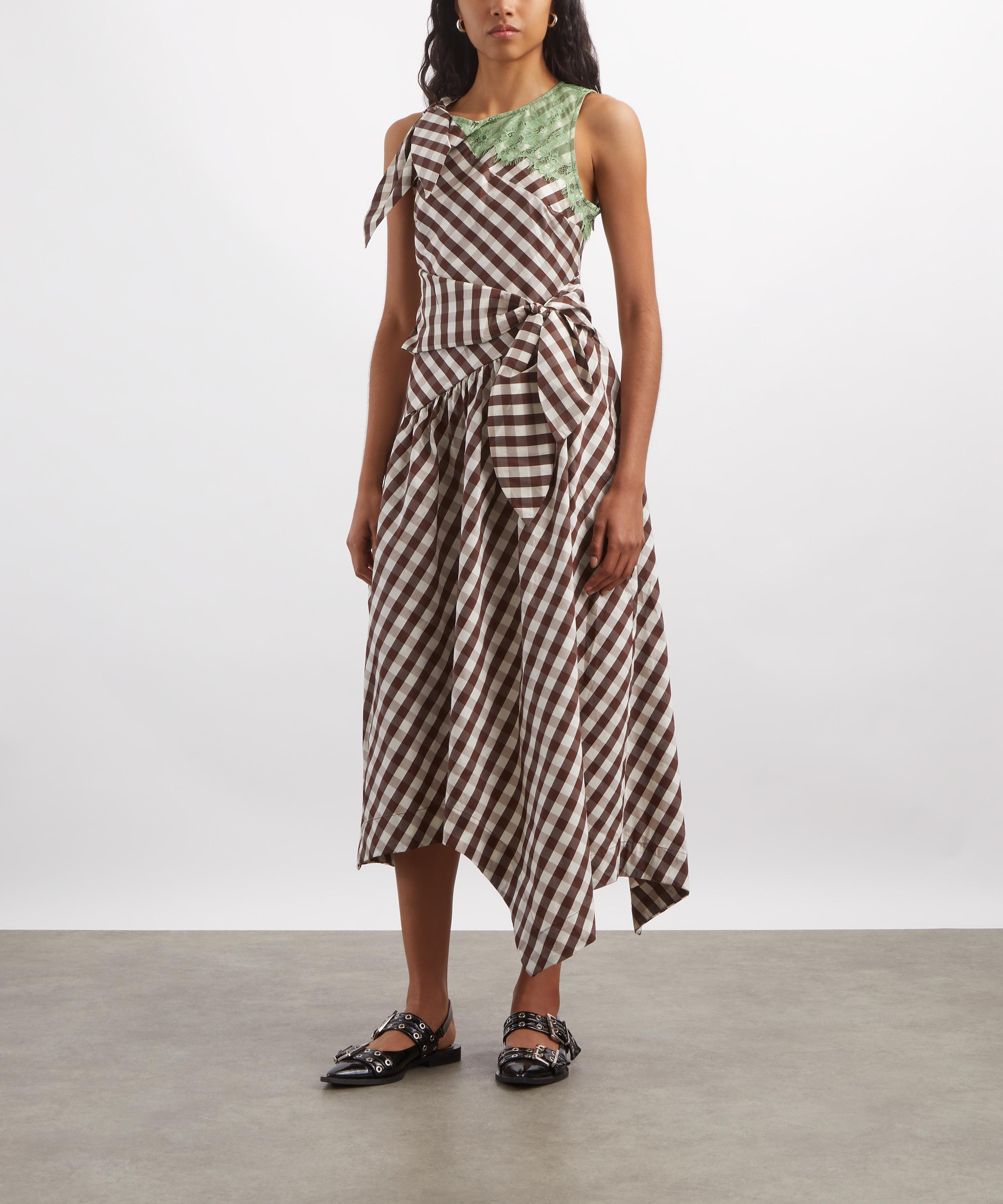 Damson Madder - Giselle Choc Check Midi Dress image number 2