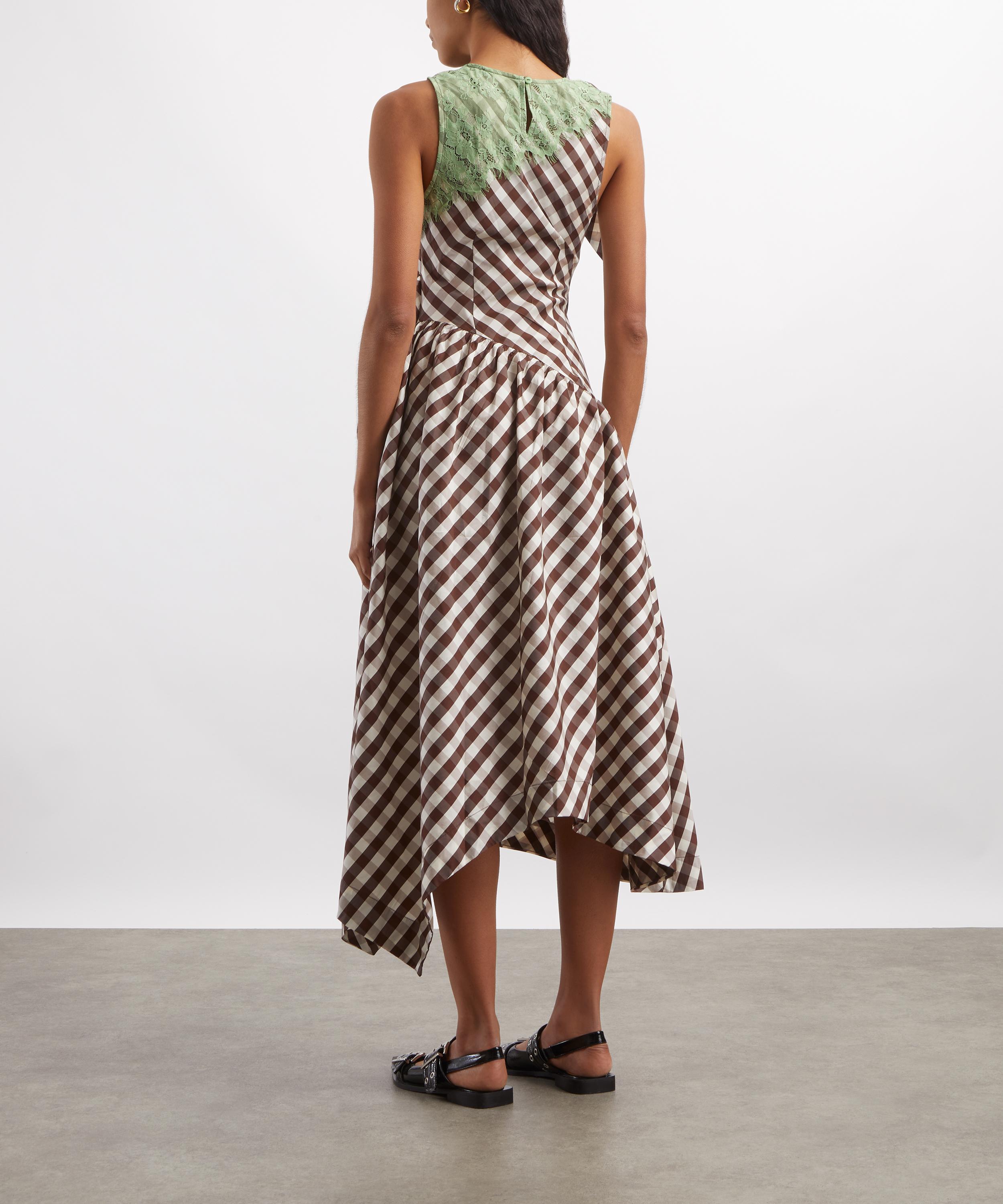 Damson Madder - Giselle Choc Check Midi Dress image number 3