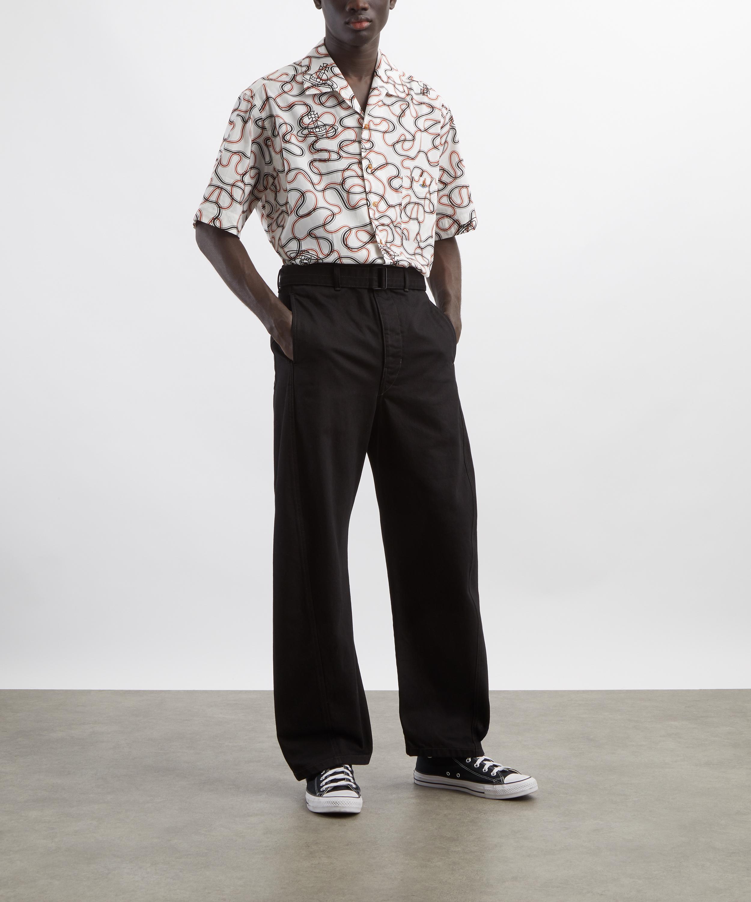 Vivienne Westwood - White Wiggle Bowling Shirt&nbsp; image number 1