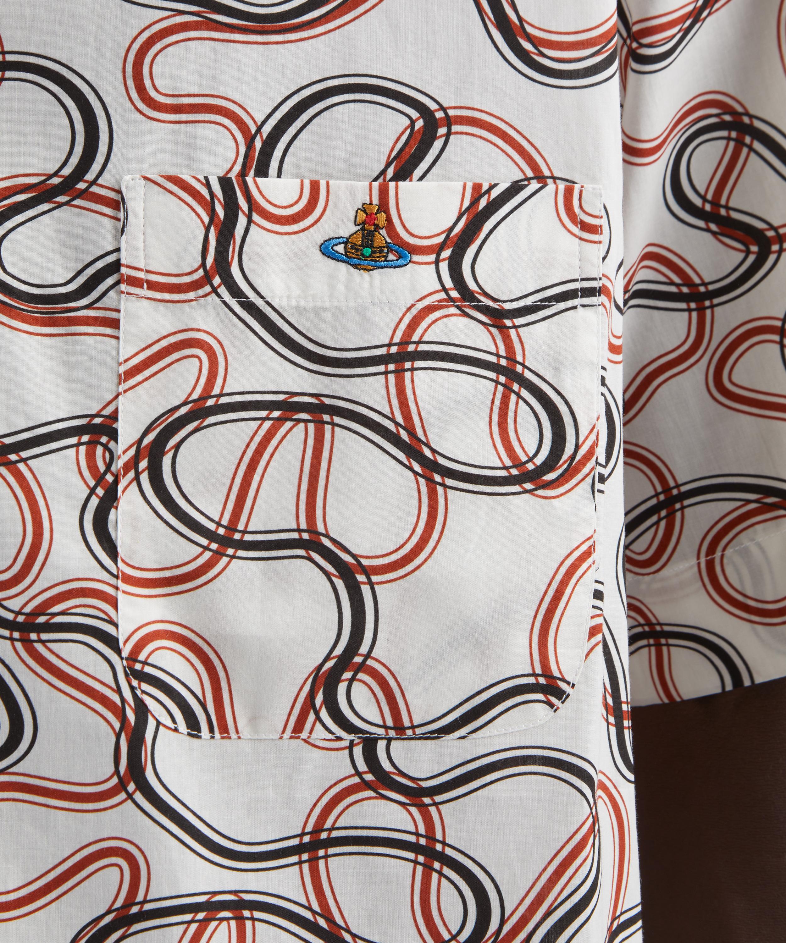 Vivienne Westwood - White Wiggle Bowling Shirt&nbsp; image number 4