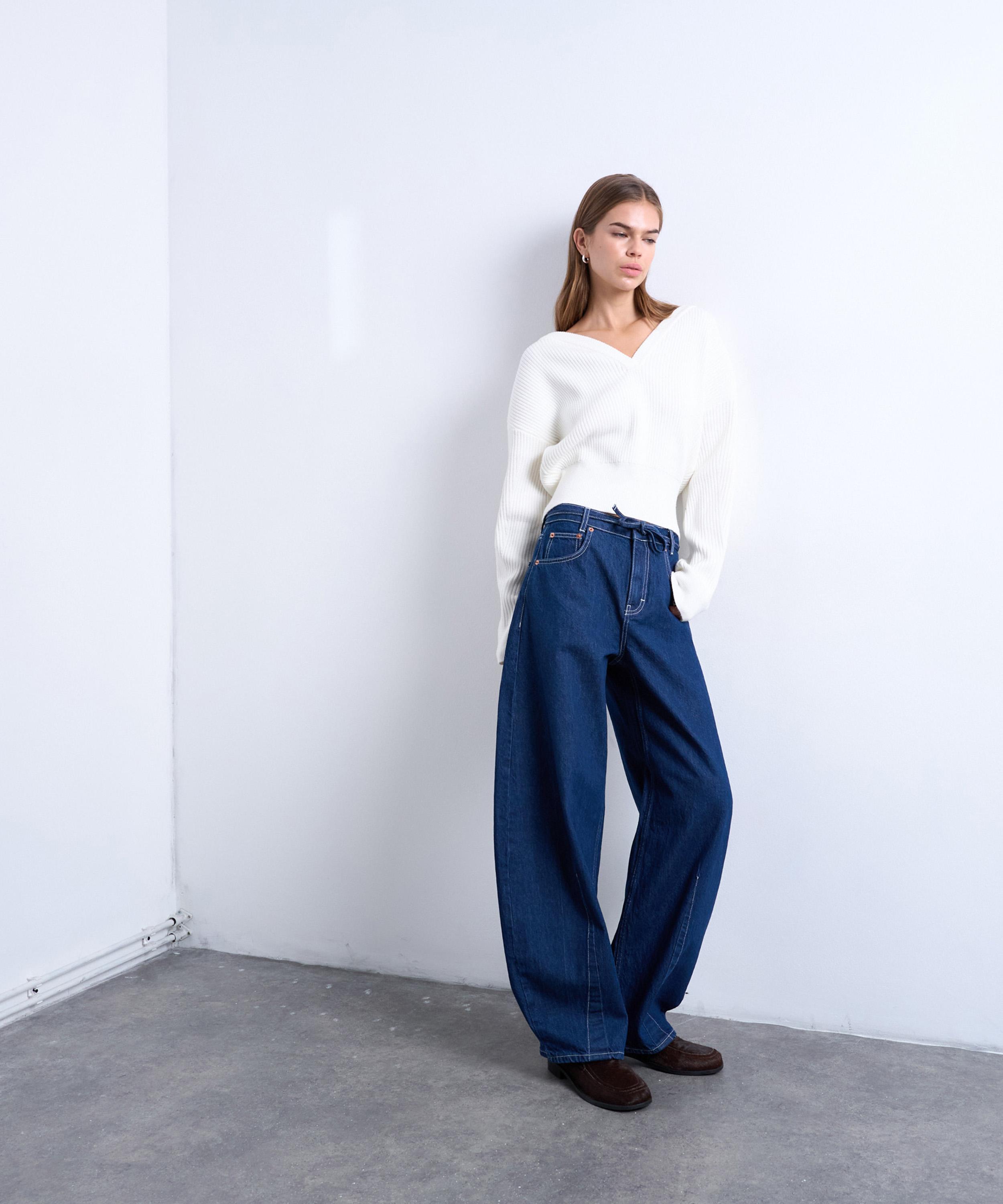 TOPSHOP - Indigo Rinse Extreme Barrel Jeans&nbsp; image number 3