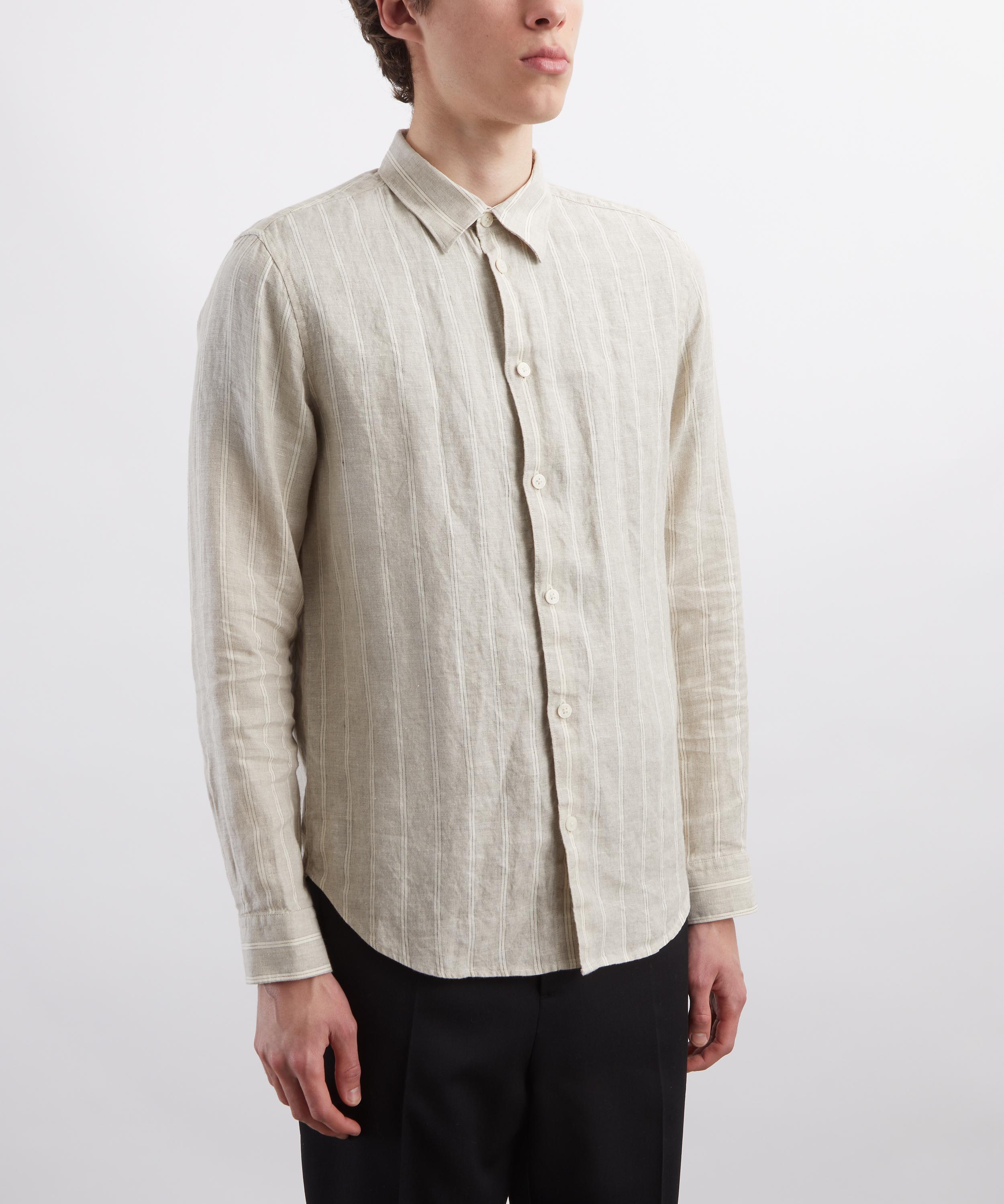 NN07 - Enzo Striped Linen Shirt image number 2
