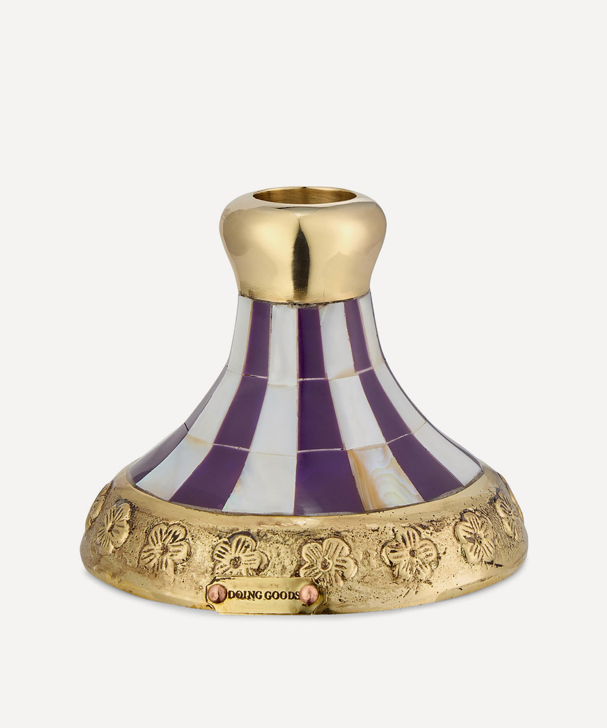 Doing Goods - Sanya Striped Candleholder