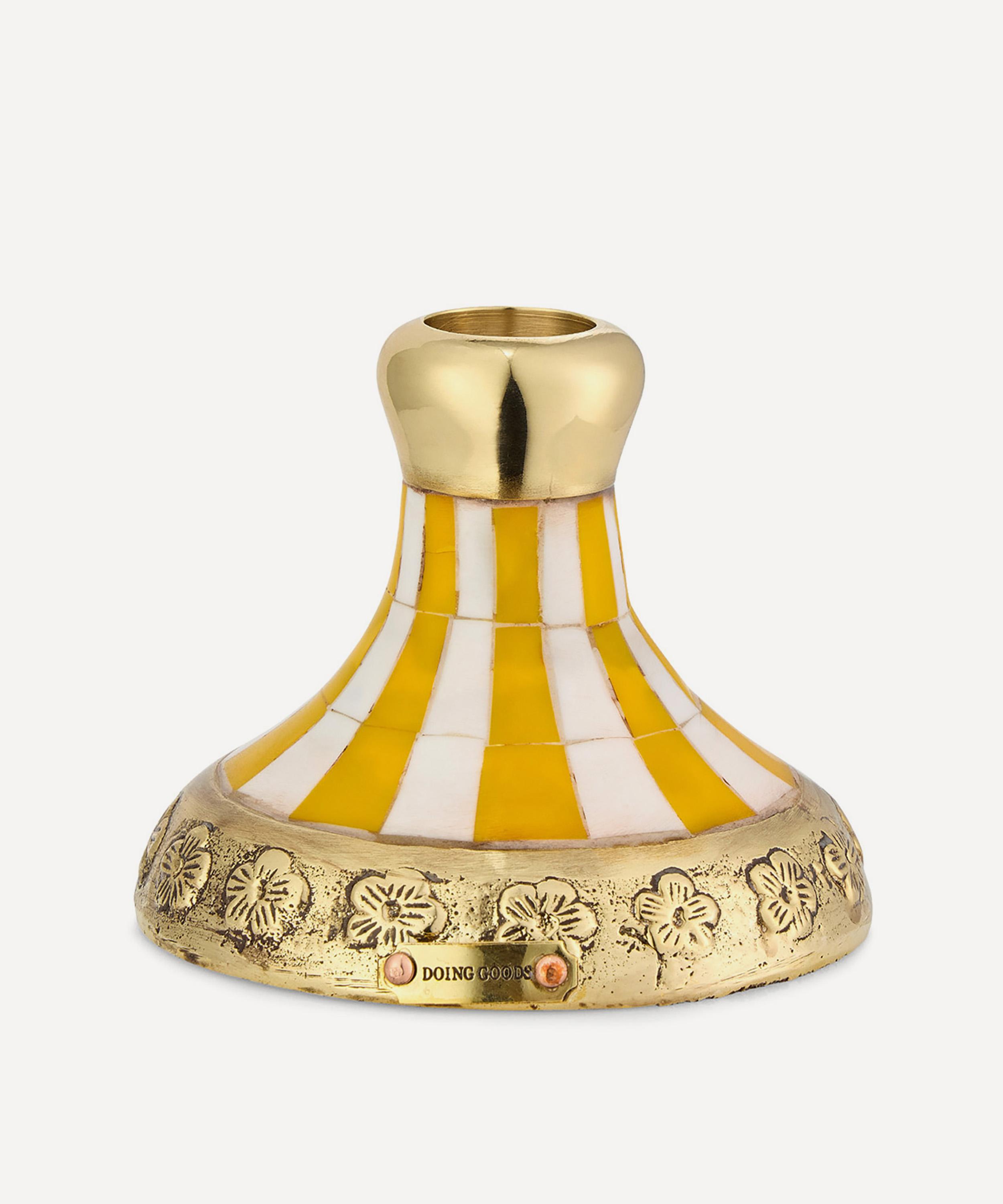 Doing Goods - Sanya Striped Candleholder