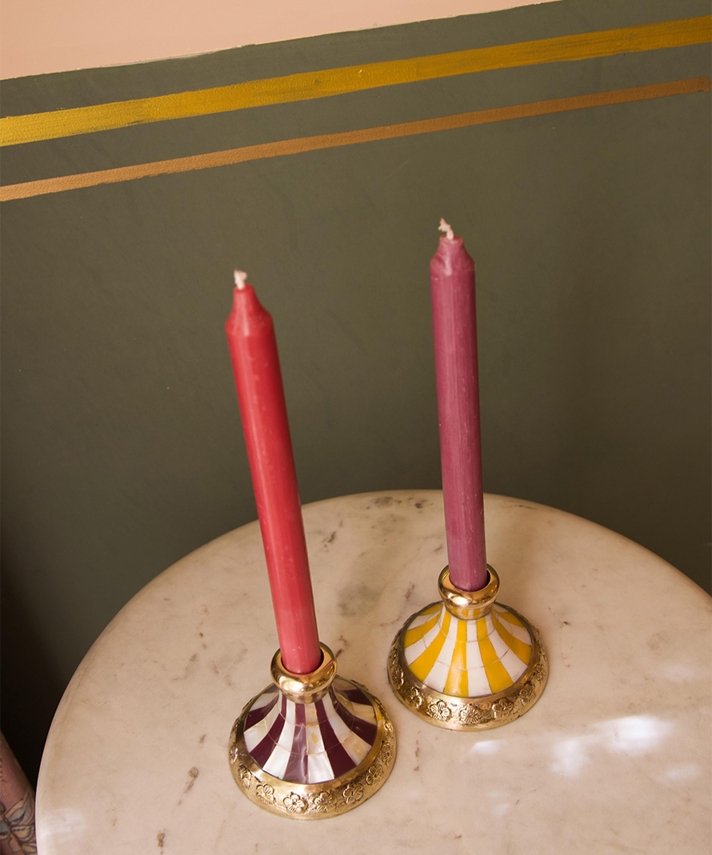 Doing Goods - Sanya Striped Candleholder image number 3