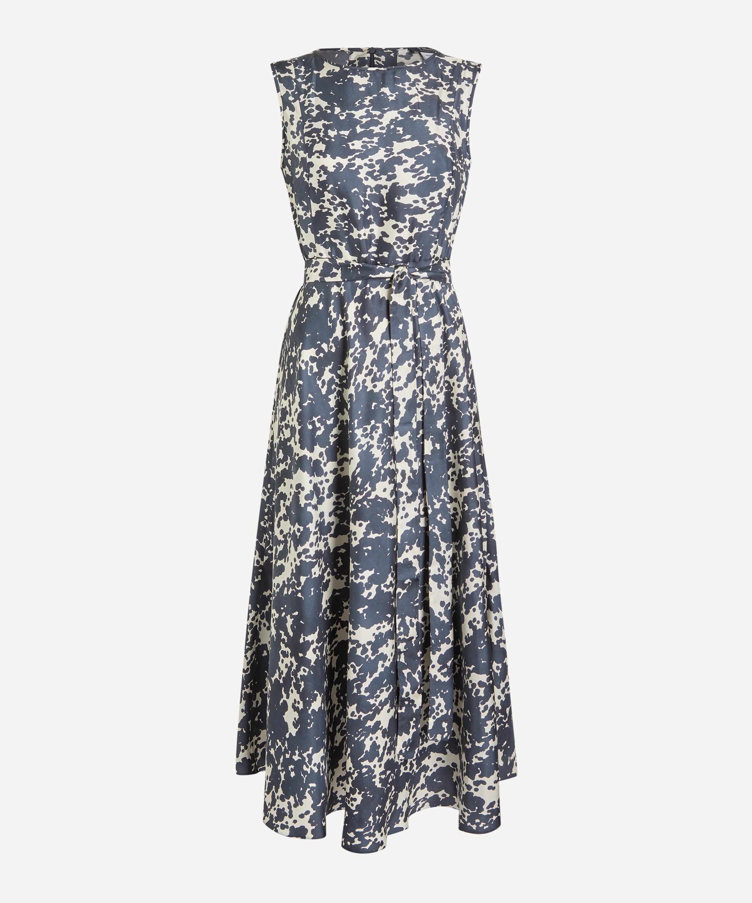 S Max Mara - Ultramarine Printed Twill Dress
