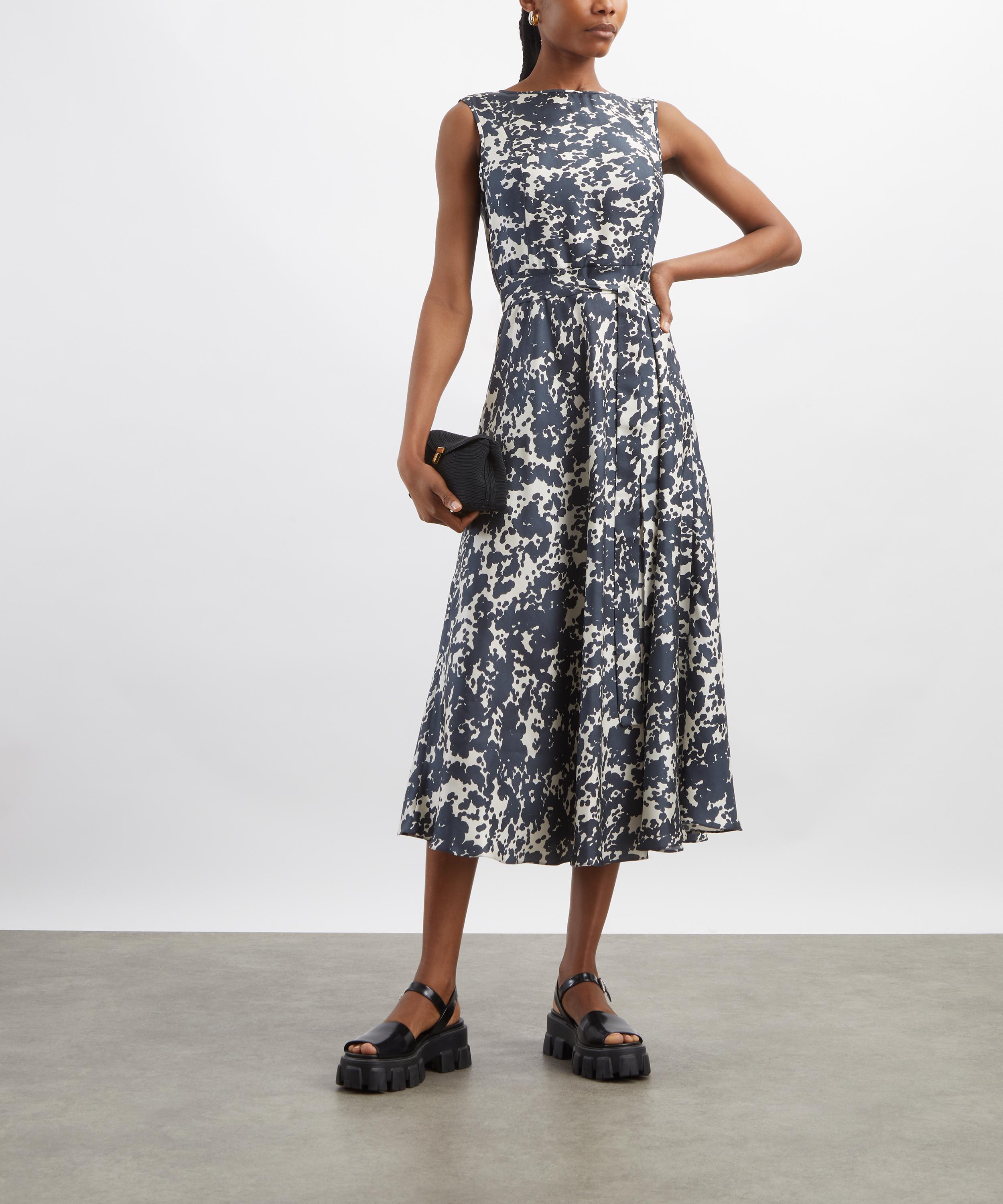 S Max Mara - Ultramarine Printed Twill Dress image number 1