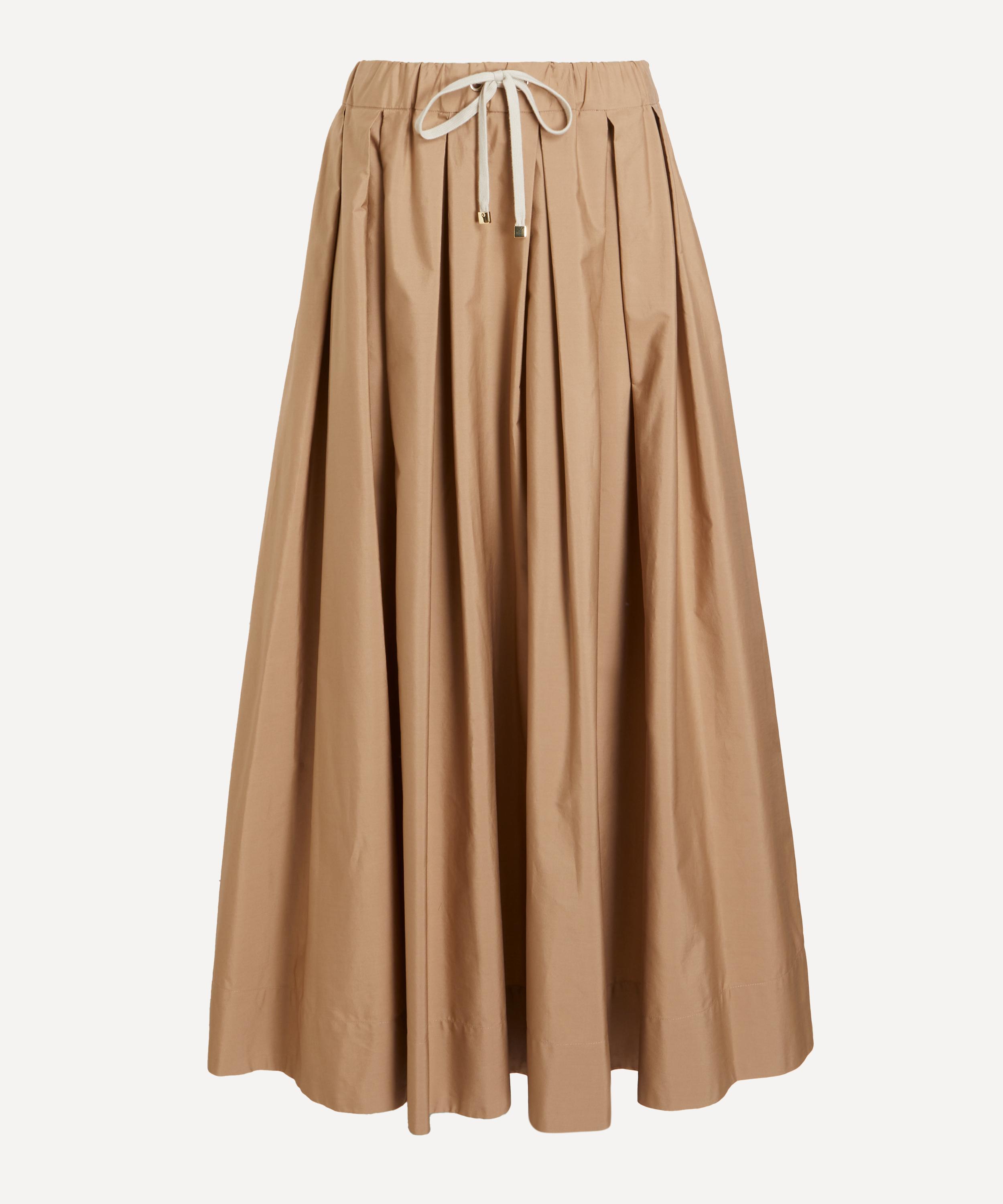 S Max Mara - Pineta Desert Long A-Line Skirt