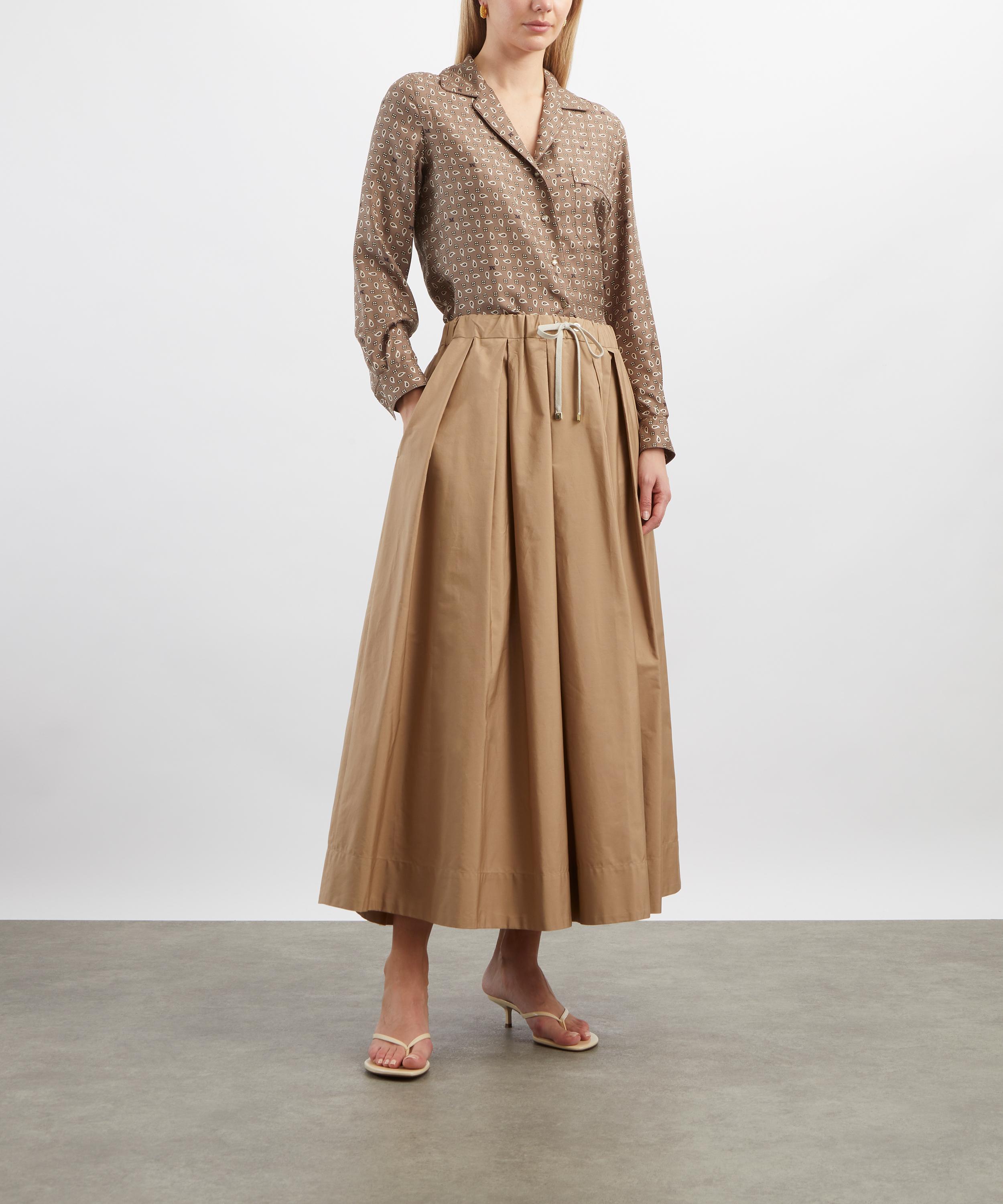 S Max Mara - Pineta Desert Long A-Line Skirt image number 1