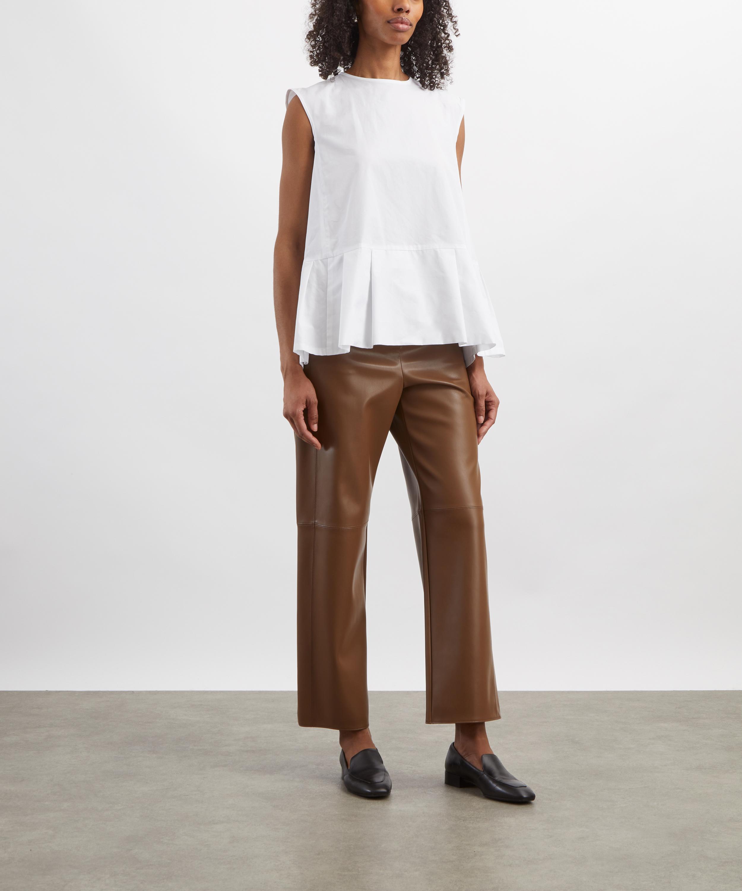 S Max Mara - Brava Sleeveless Cotton Poplin Top image number 1