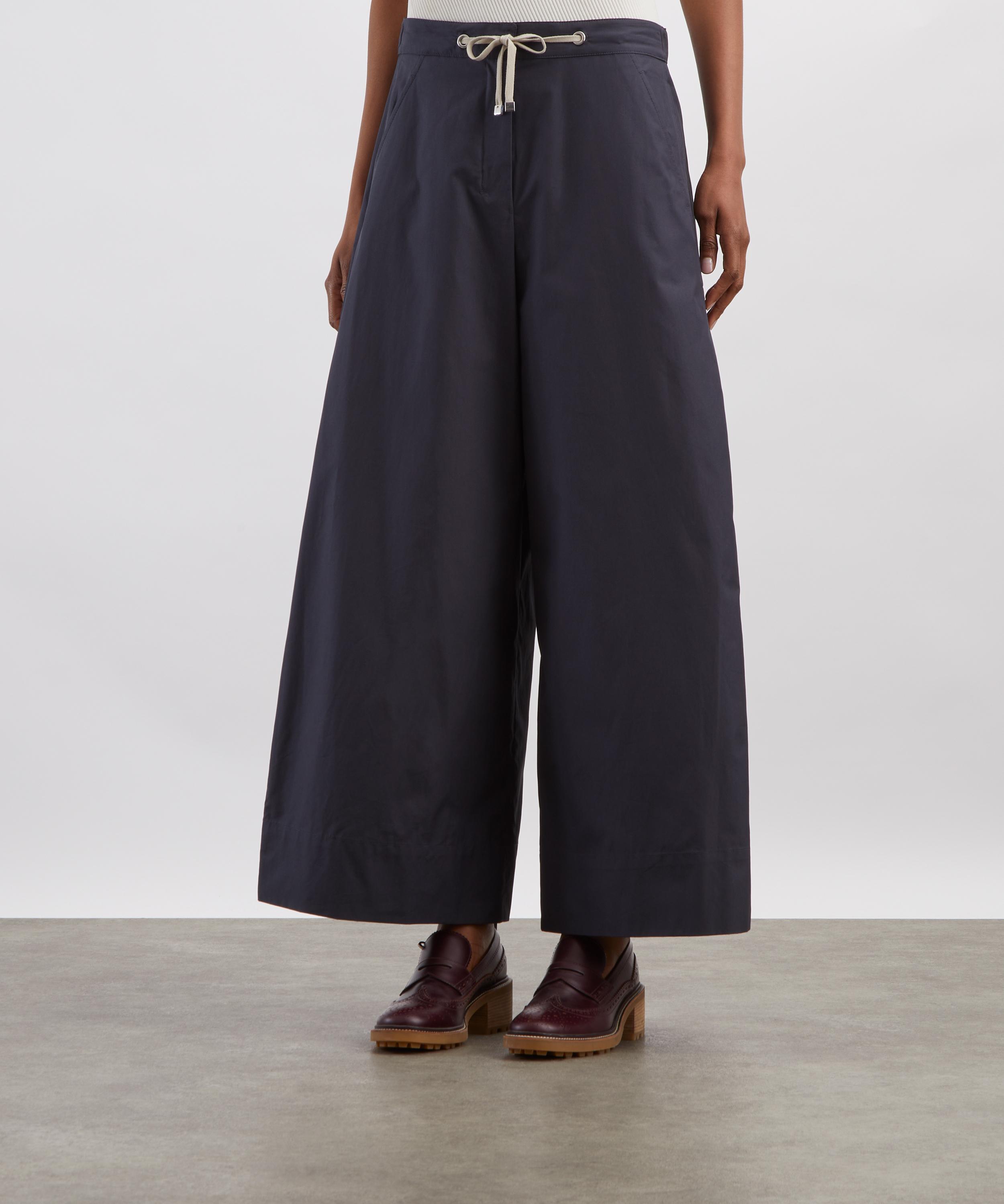 S Max Mara - Gufo Cotton Wide-Leg Trousers image number 2
