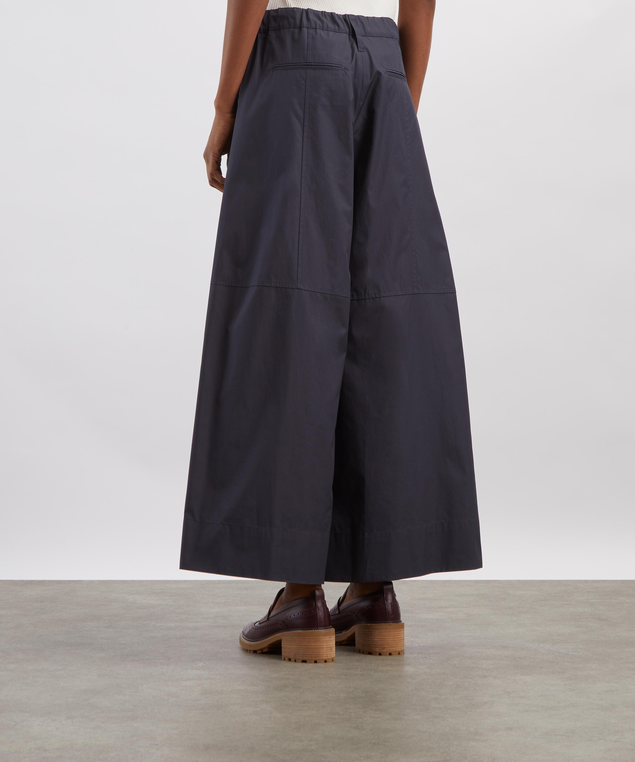 S Max Mara - Gufo Cotton Wide-Leg Trousers image number 3