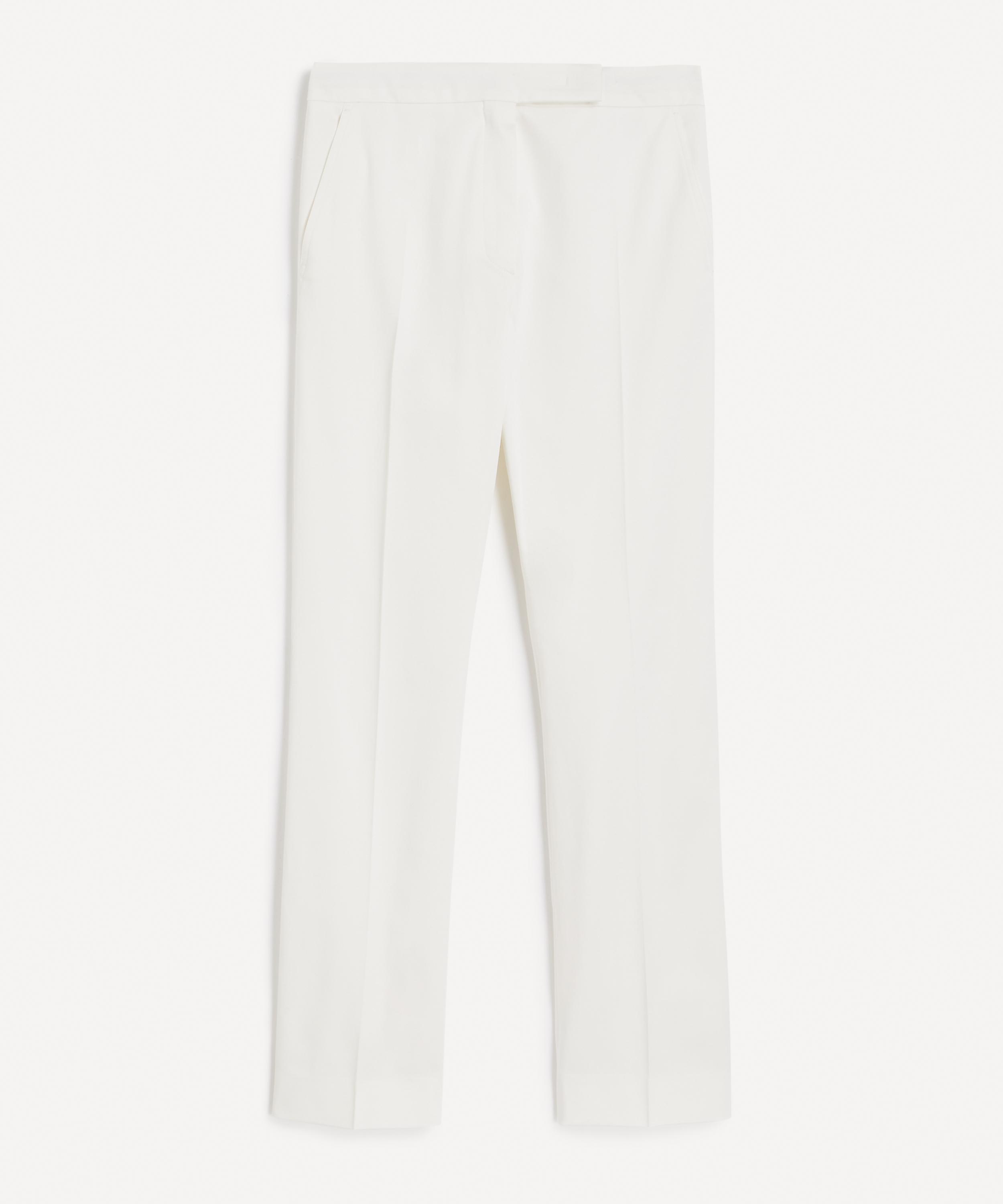 Max Mara - Okra Satin Slim-Fit Trousers