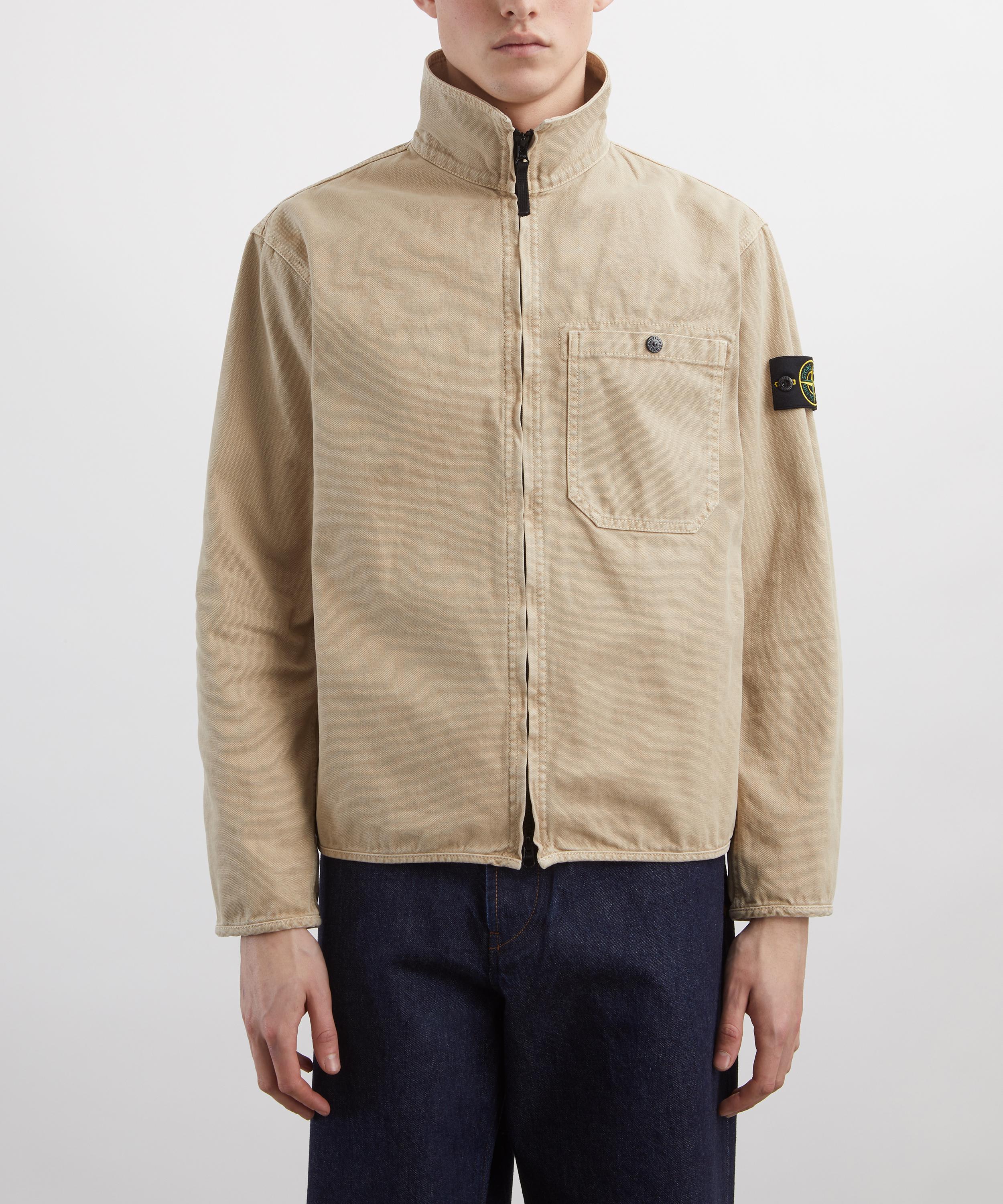 Stone Island - Desert Panama Cotton Overshirt image number 2