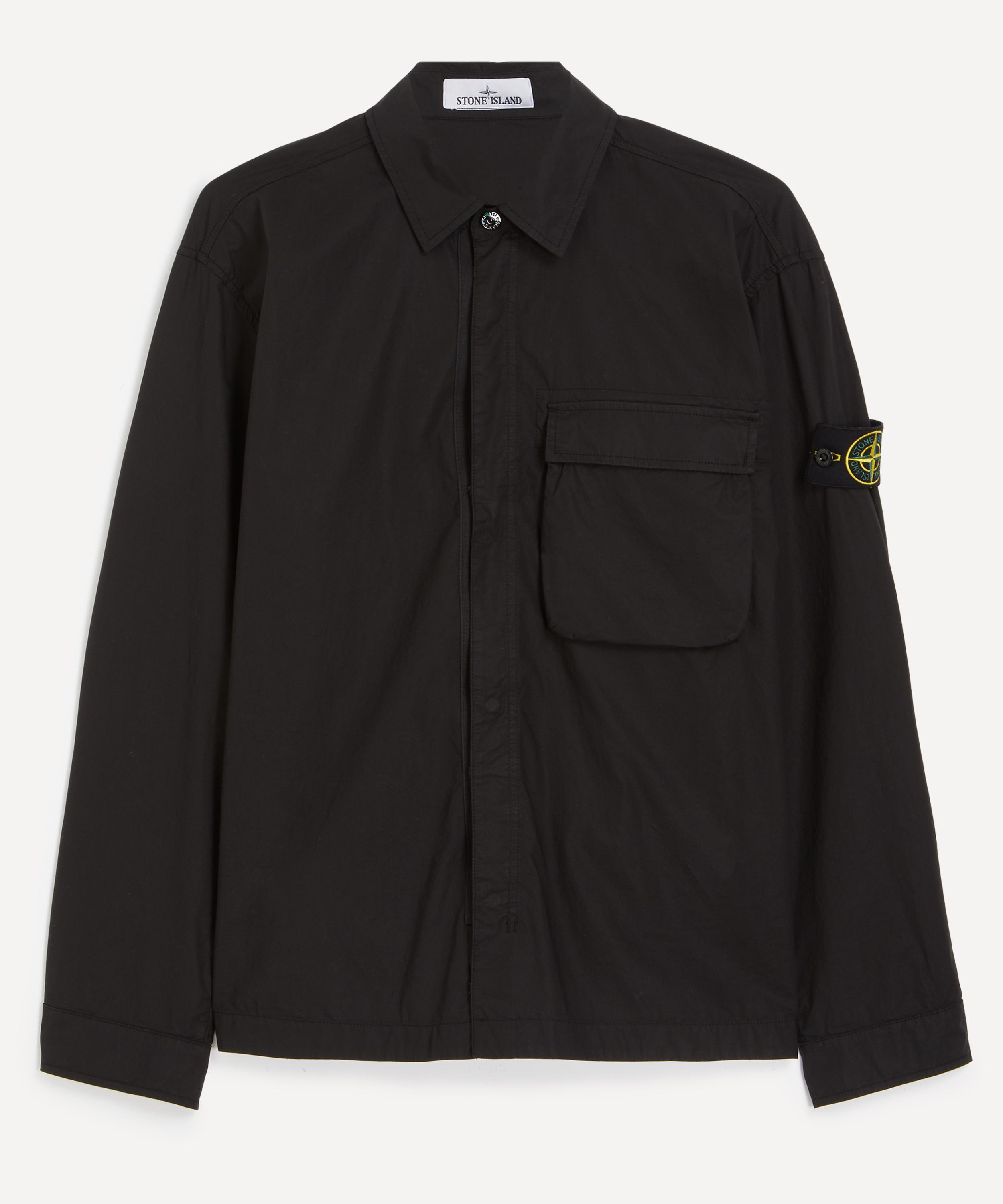 Stone Island - Black Logo Patch Long-Sleeve Shirt