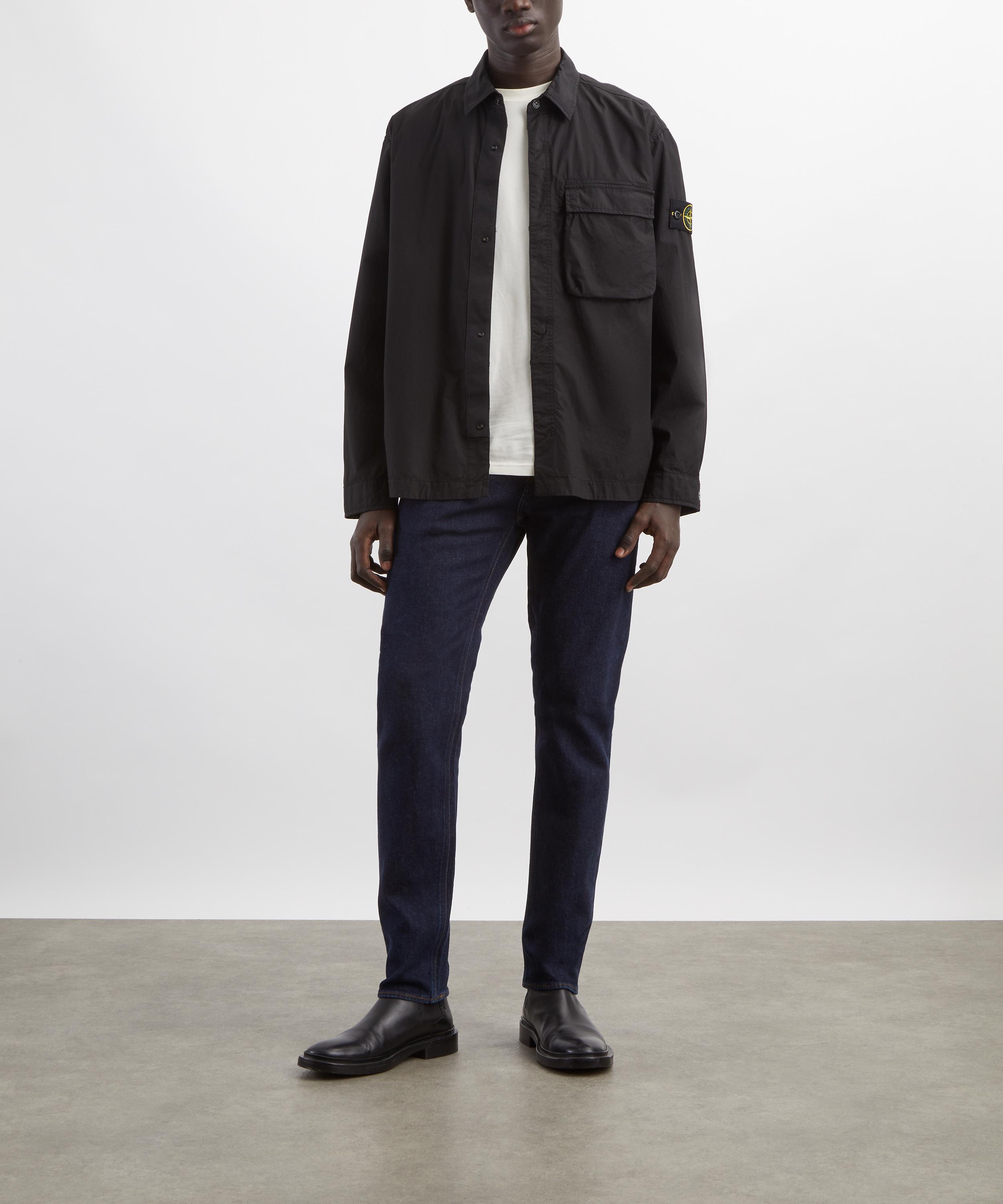 Stone Island - Black Logo Patch Long-Sleeve Shirt image number 1