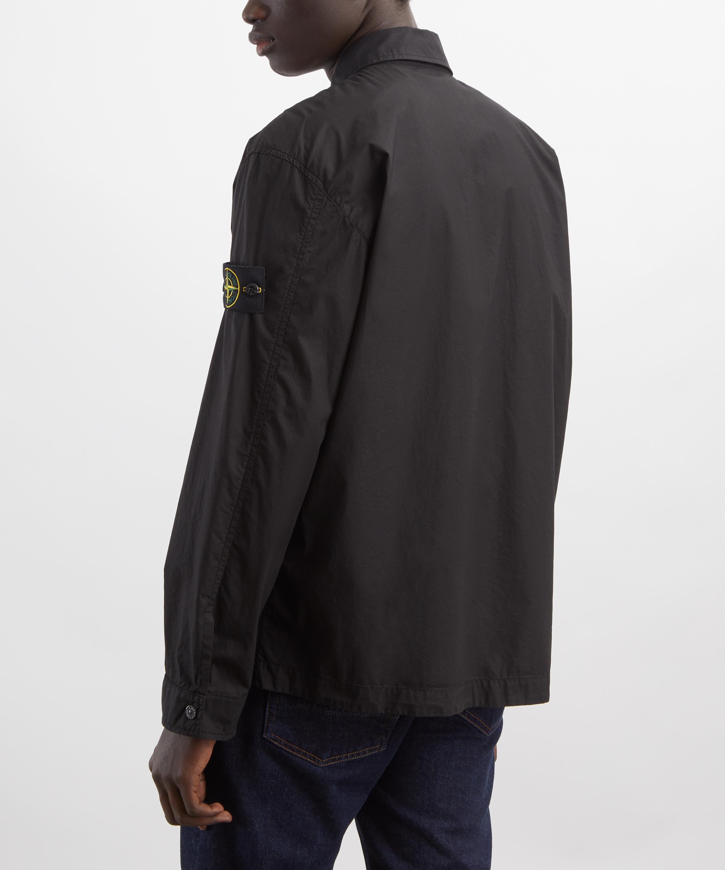 Stone Island - Black Logo Patch Long-Sleeve Shirt image number 3