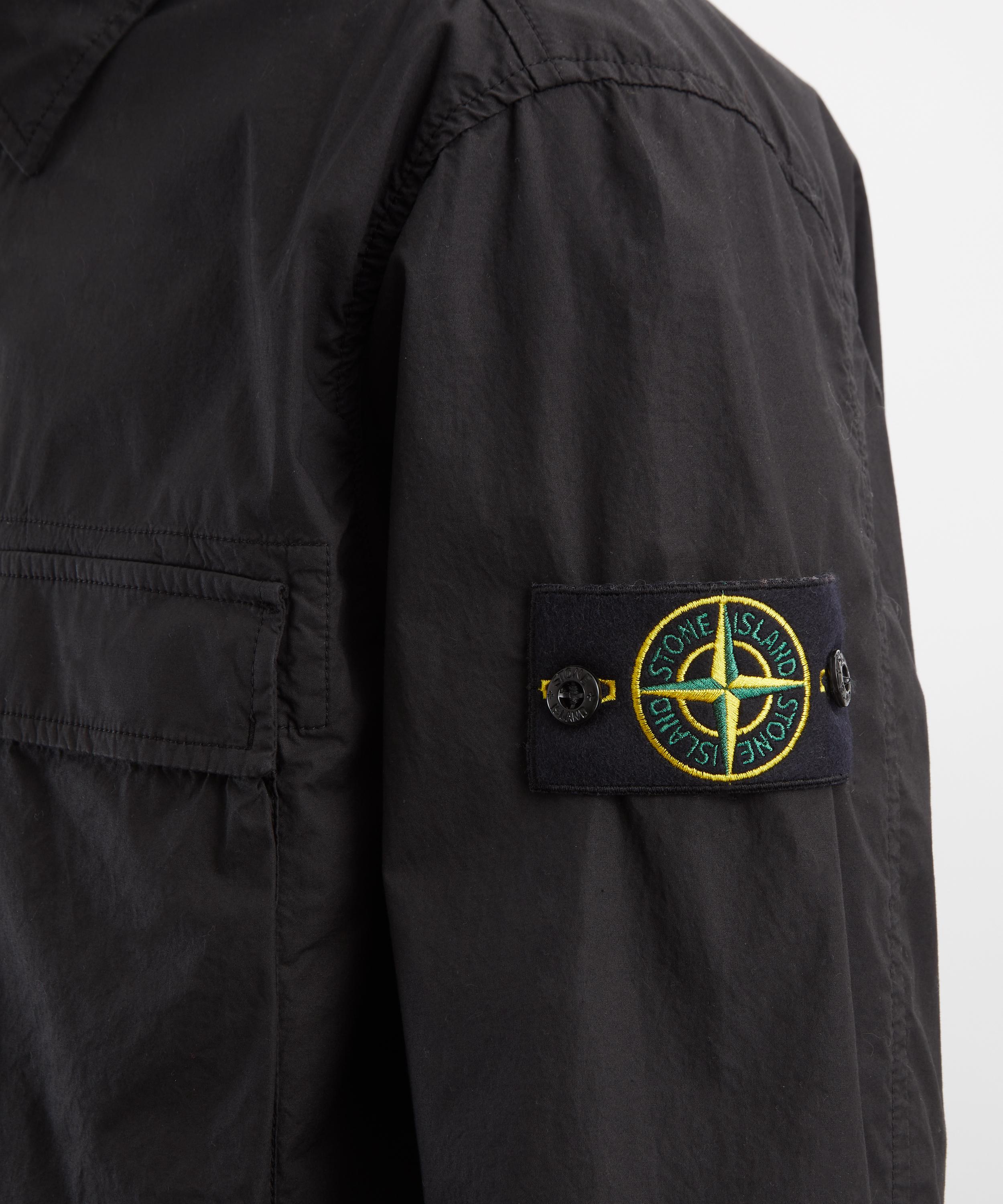 Stone Island - Black Logo Patch Long-Sleeve Shirt image number 4