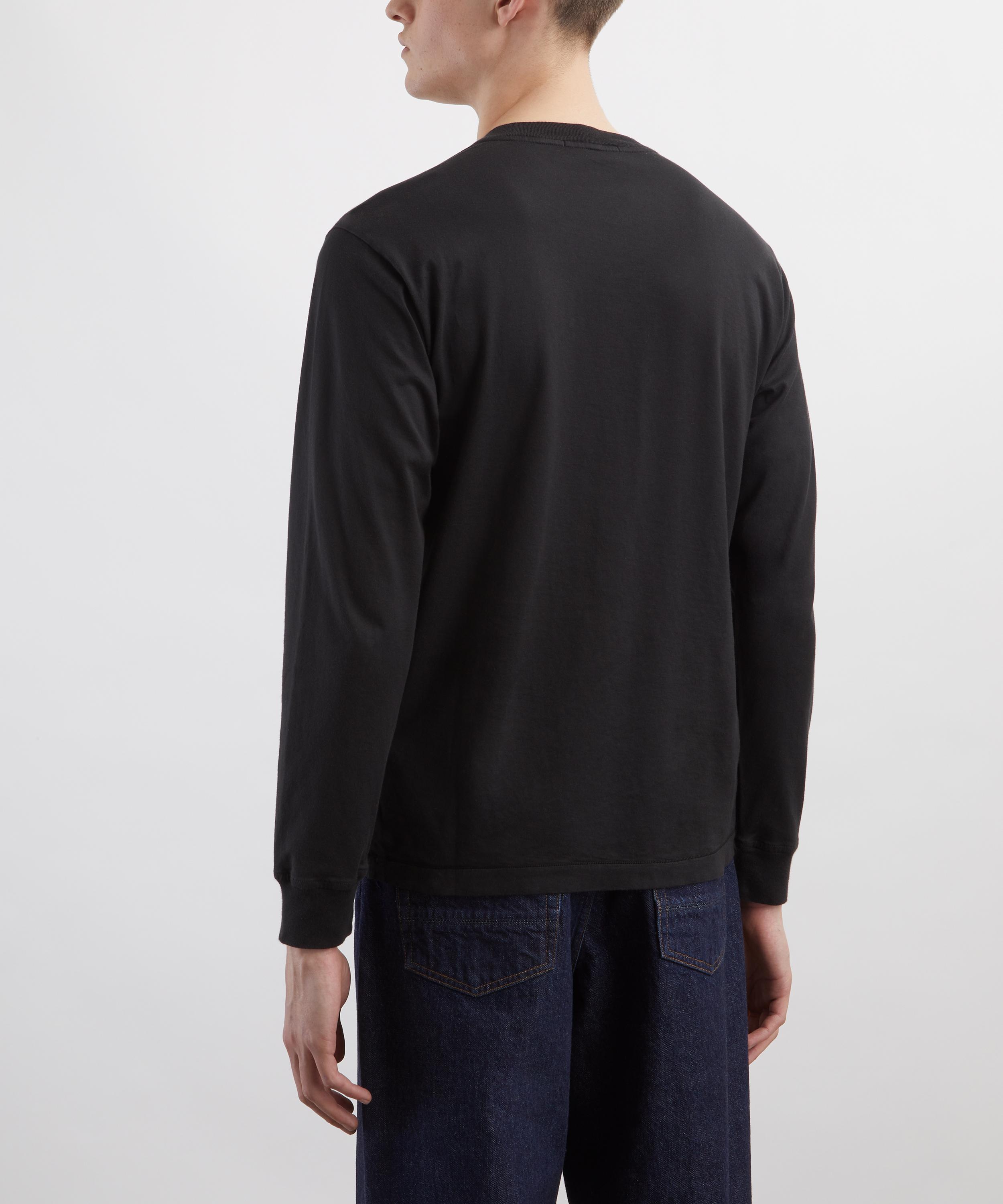 Stone Island - Charcoal Cotton Jersey Long-Sleeve T-Shirt image number 3