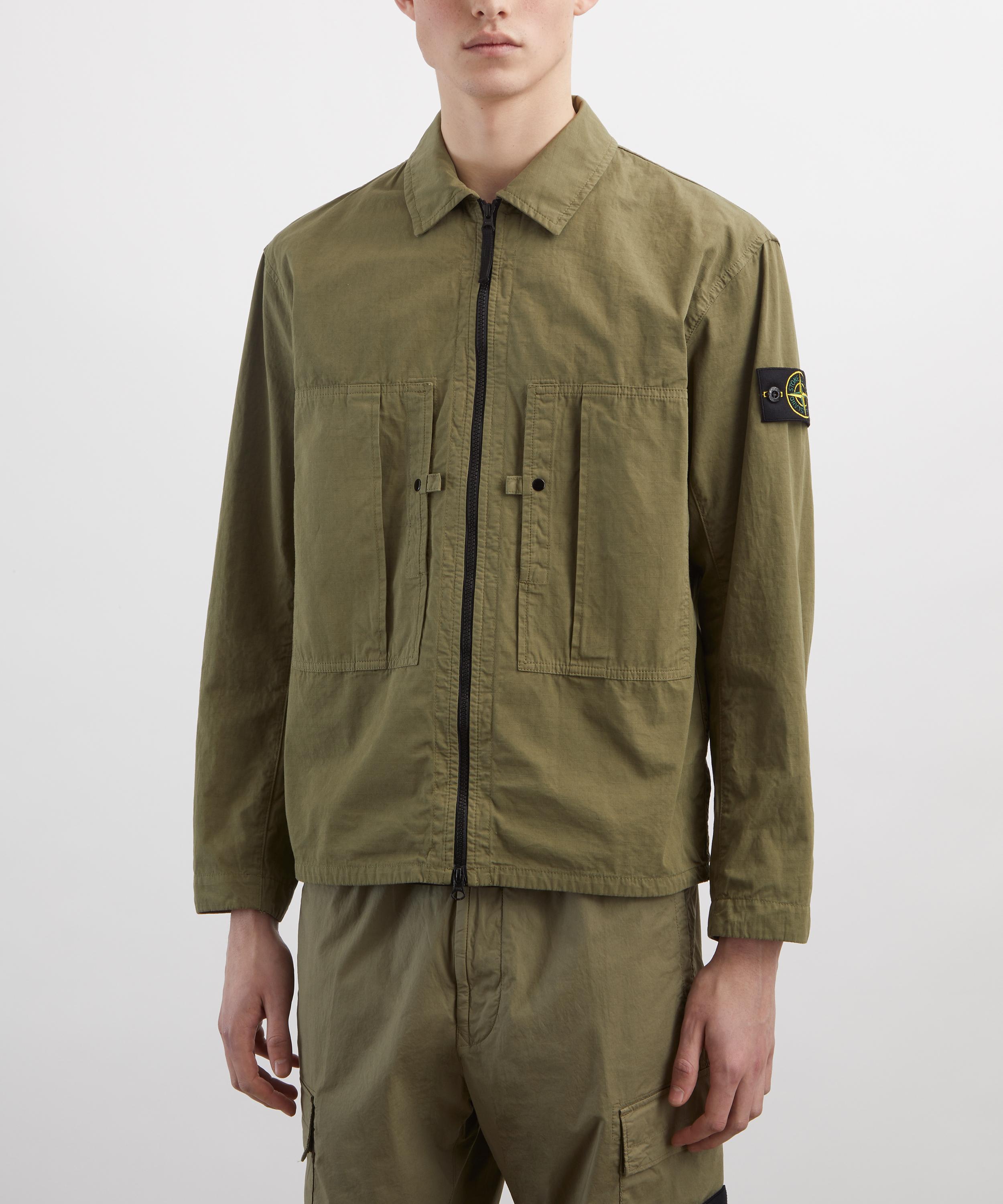 Stone Island - Military Ripstop Zip-Up Overshirt image number 2