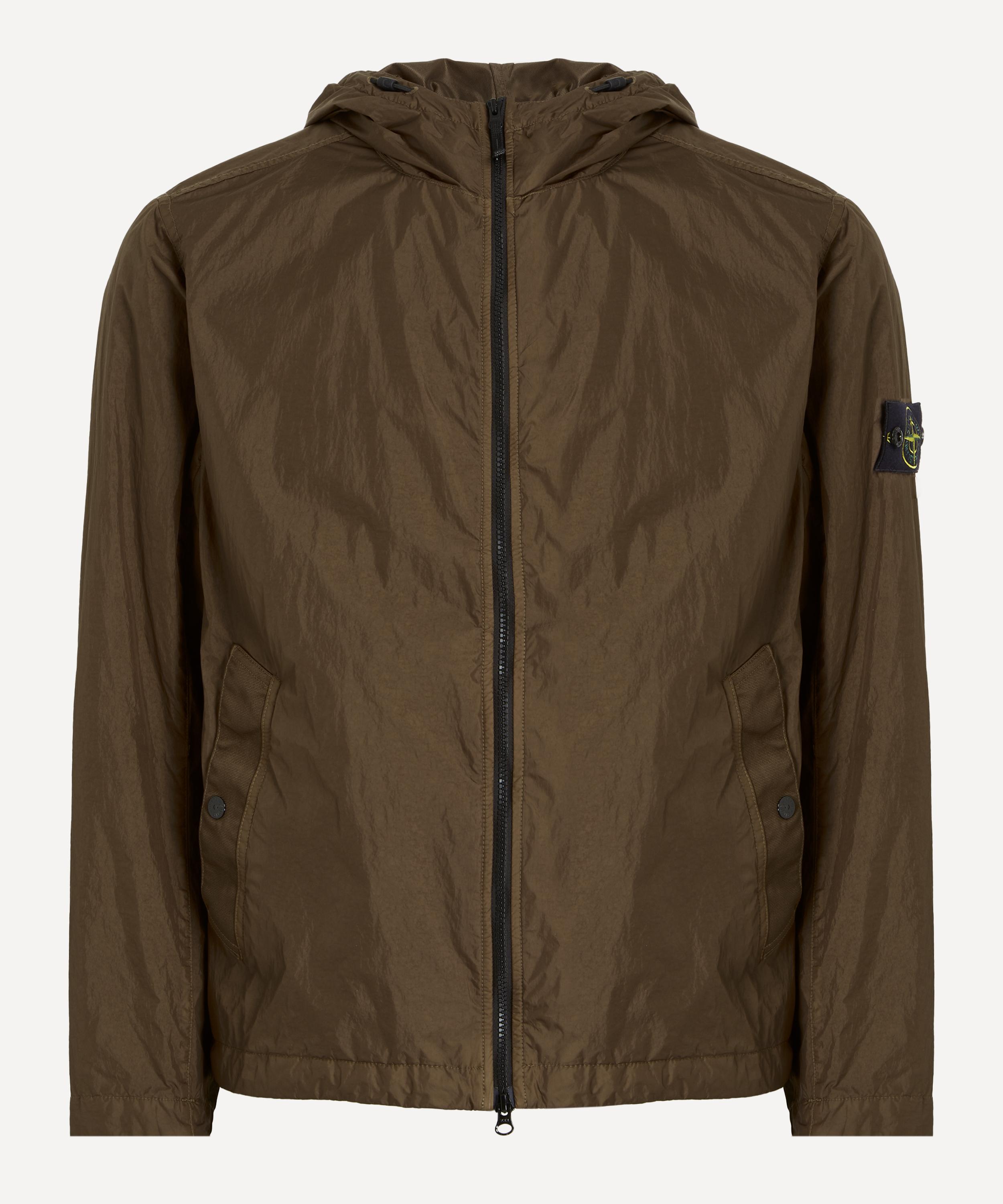 Stone Island - Brown Crinkle Reps Hooded Jacket