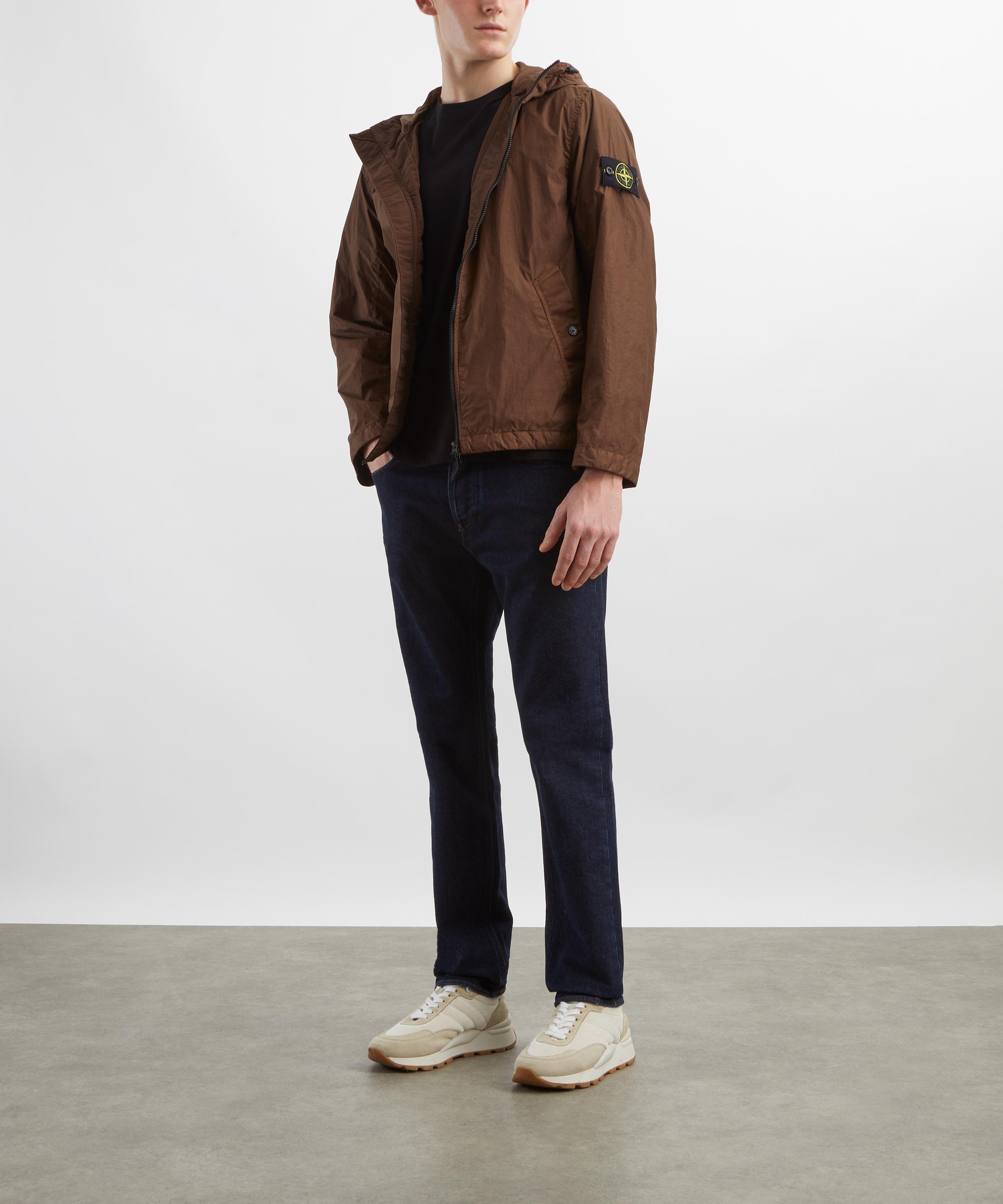 Stone Island - Brown Crinkle Reps Hooded Jacket image number 1