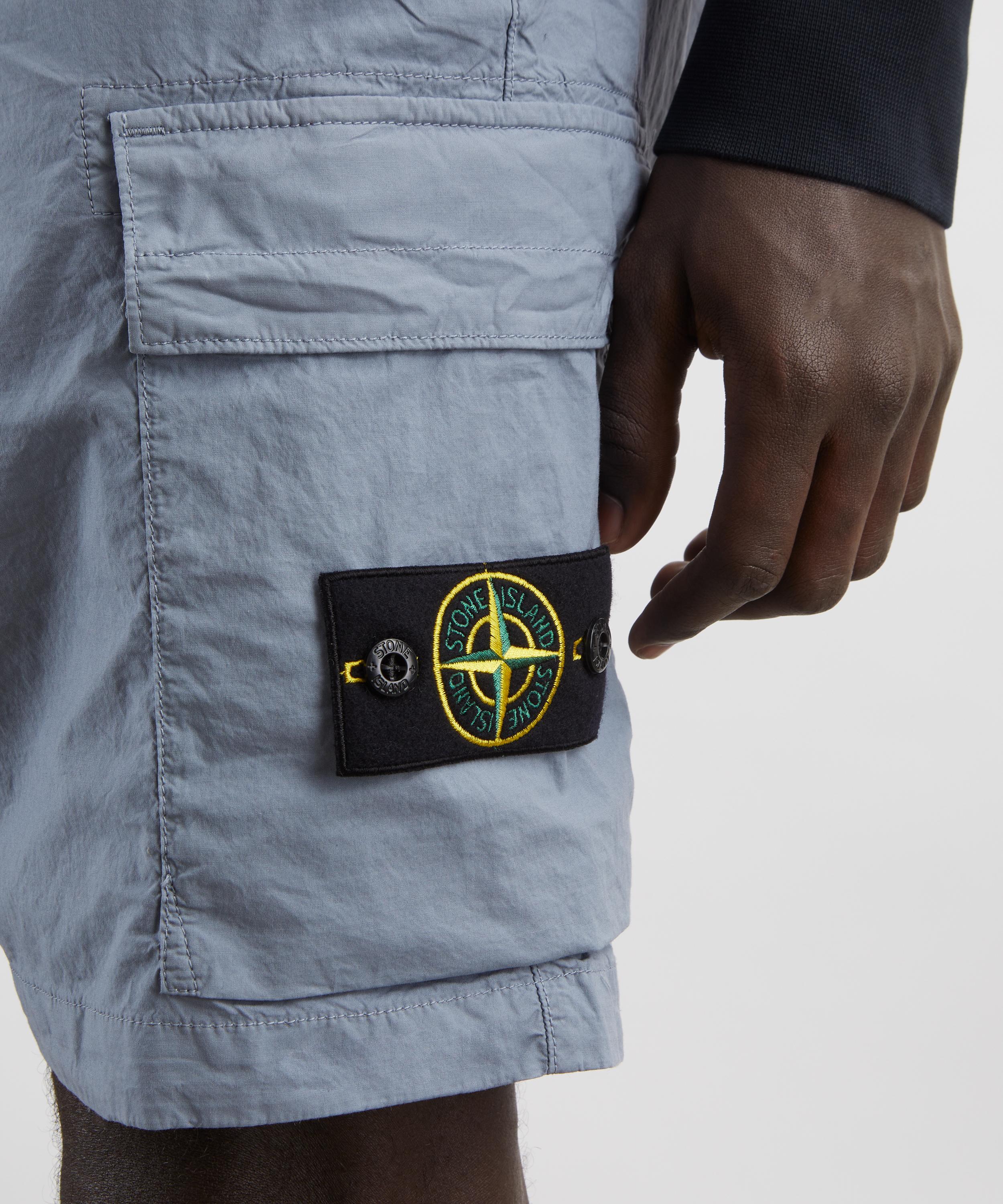 Stone Island - Stretch Cotton Tela Paracadute Bermuda Shorts image number 4