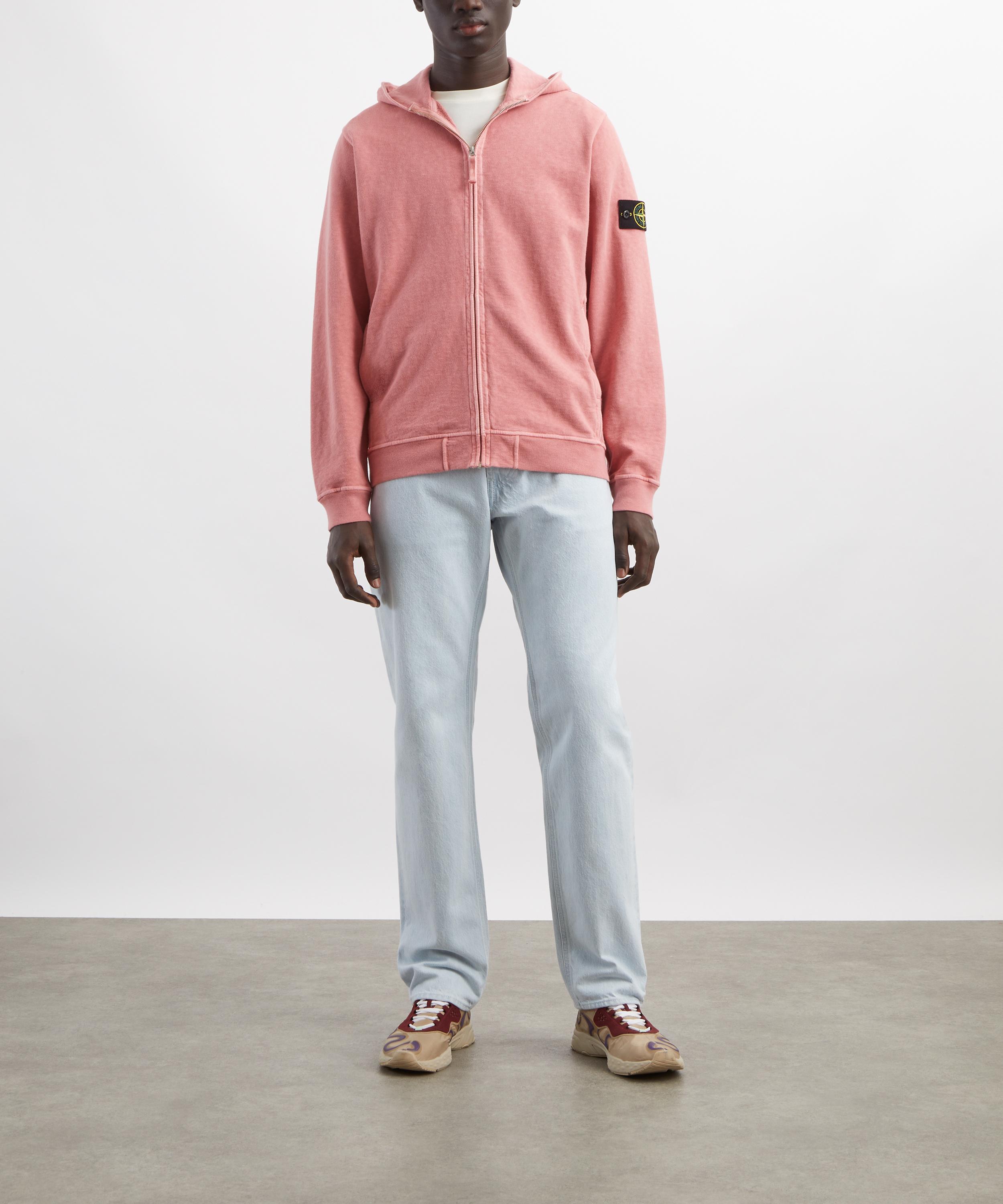 Stone Island - Malfil&eacute; Fleece Zip-Up Hooded Sweatshirt image number 1