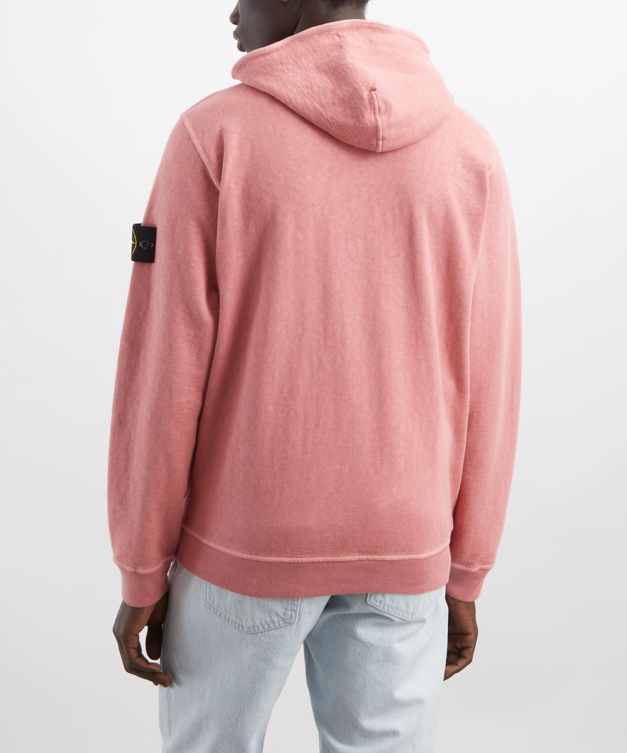 Stone Island - Malfil&eacute; Fleece Zip-Up Hooded Sweatshirt image number 3