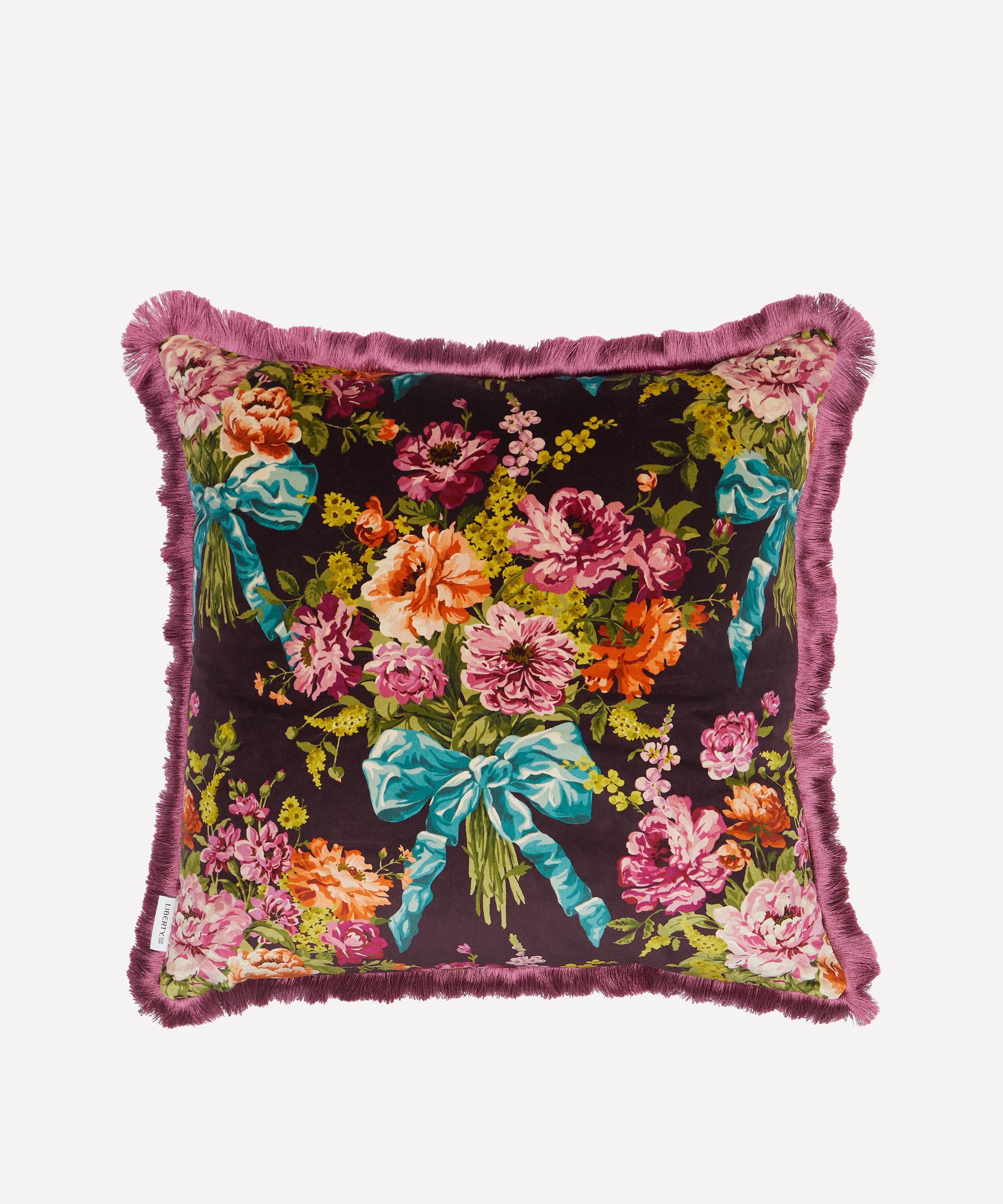 Liberty - Bow Bouquet Velvet Cushion