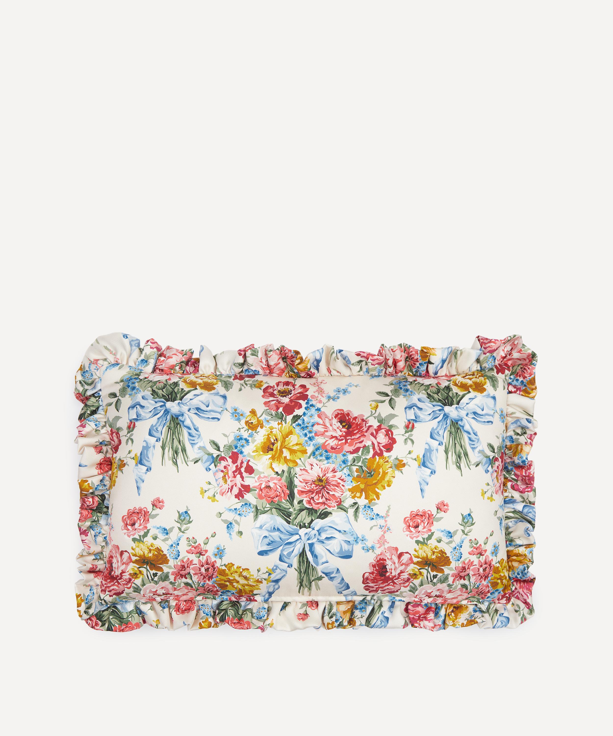 Liberty - Bow Bouquet Silk Cushion image number 1