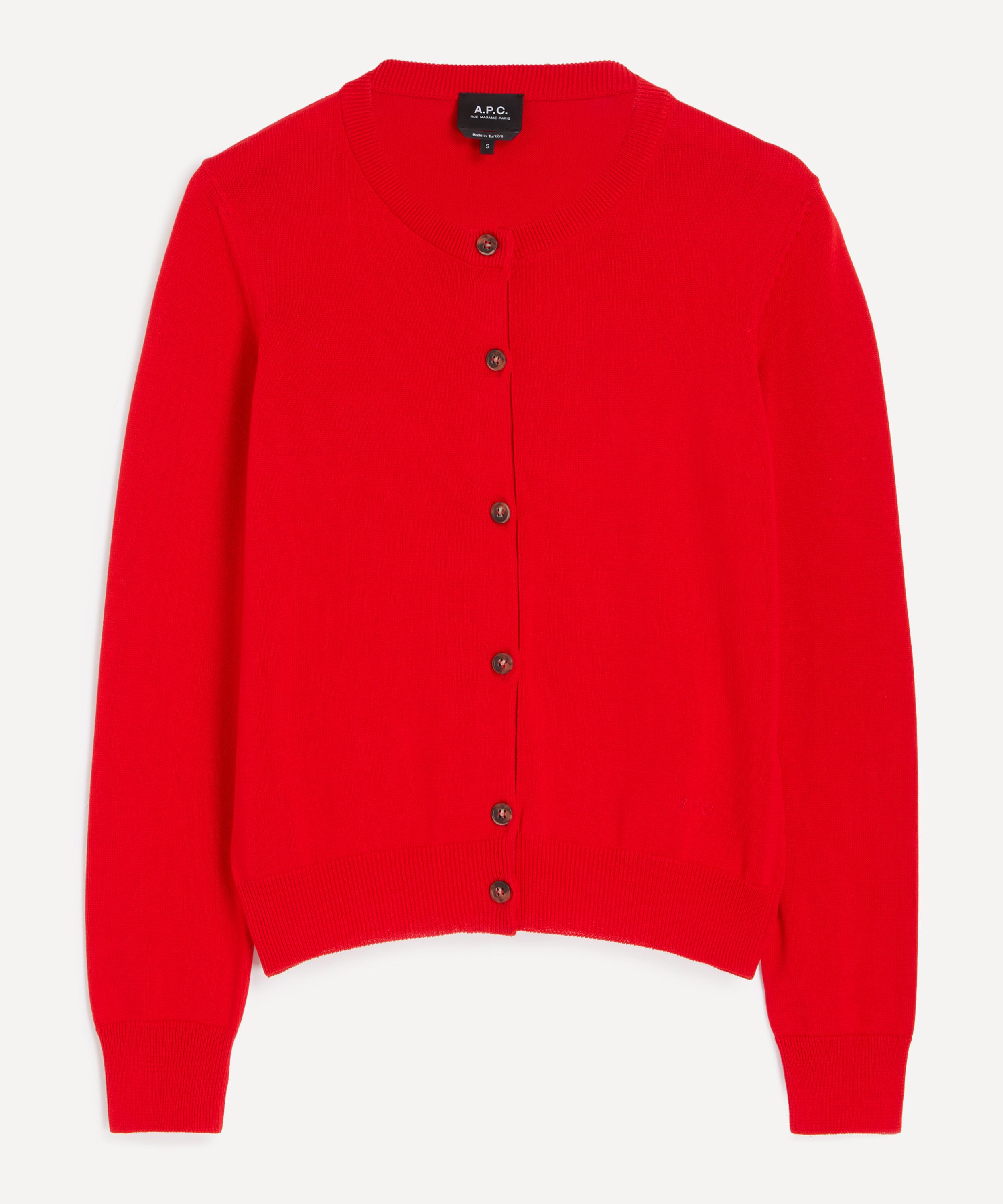 A.P.C. - Red Mila Crew-Neck Cardigan