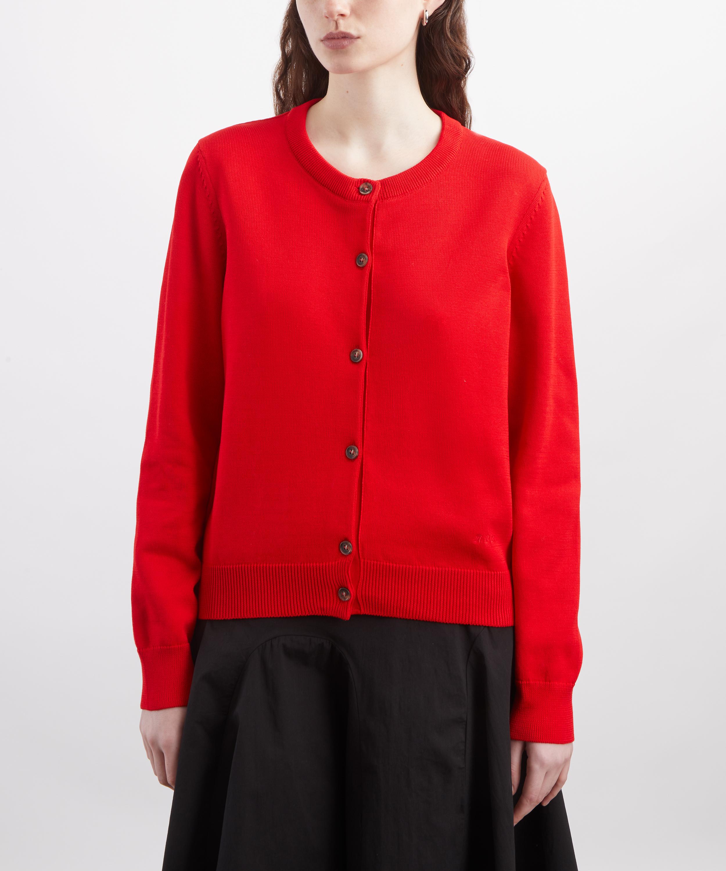 A.P.C. - Red Mila Crew-Neck Cardigan image number 2