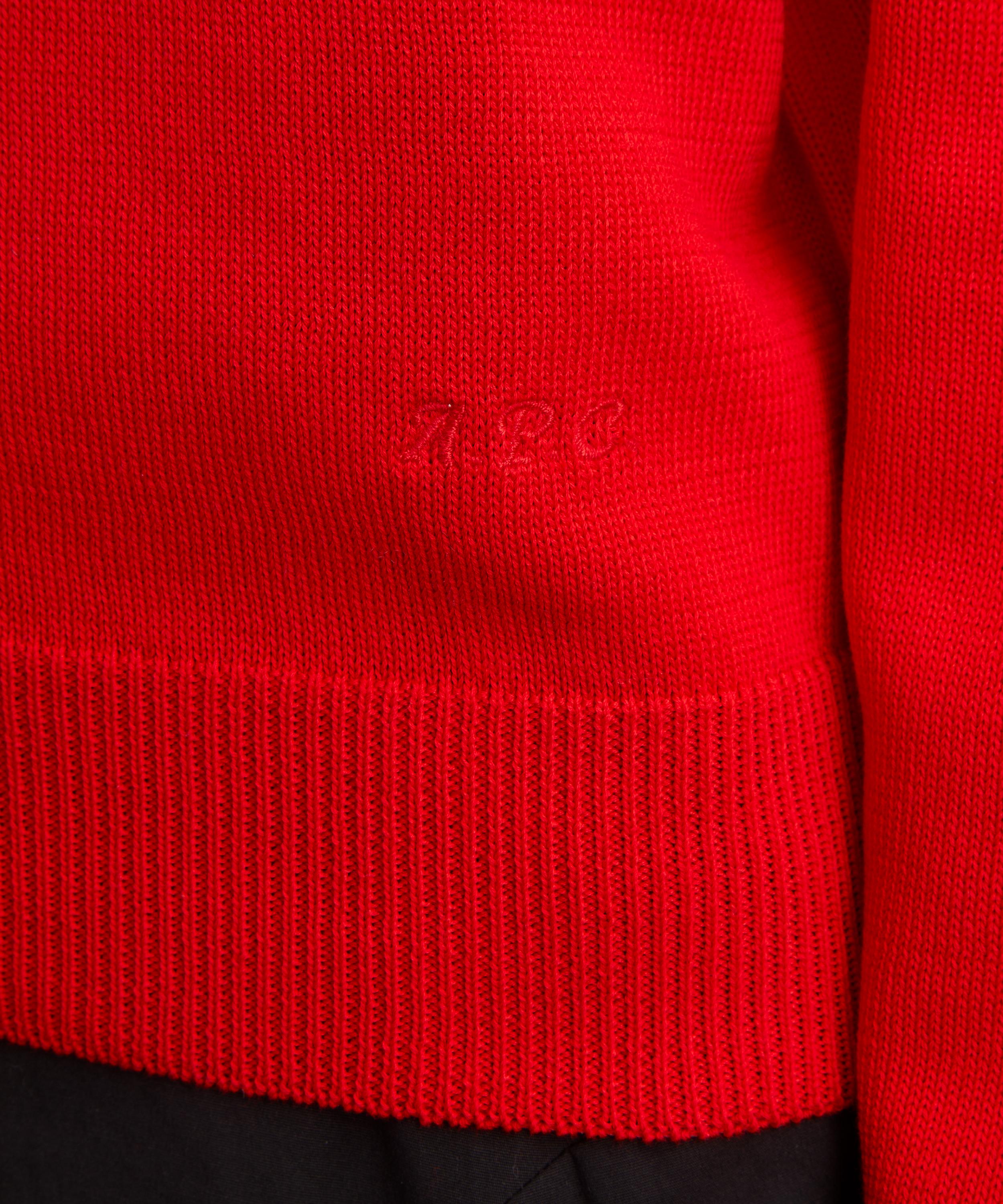 A.P.C. - Red Mila Crew-Neck Cardigan image number 4