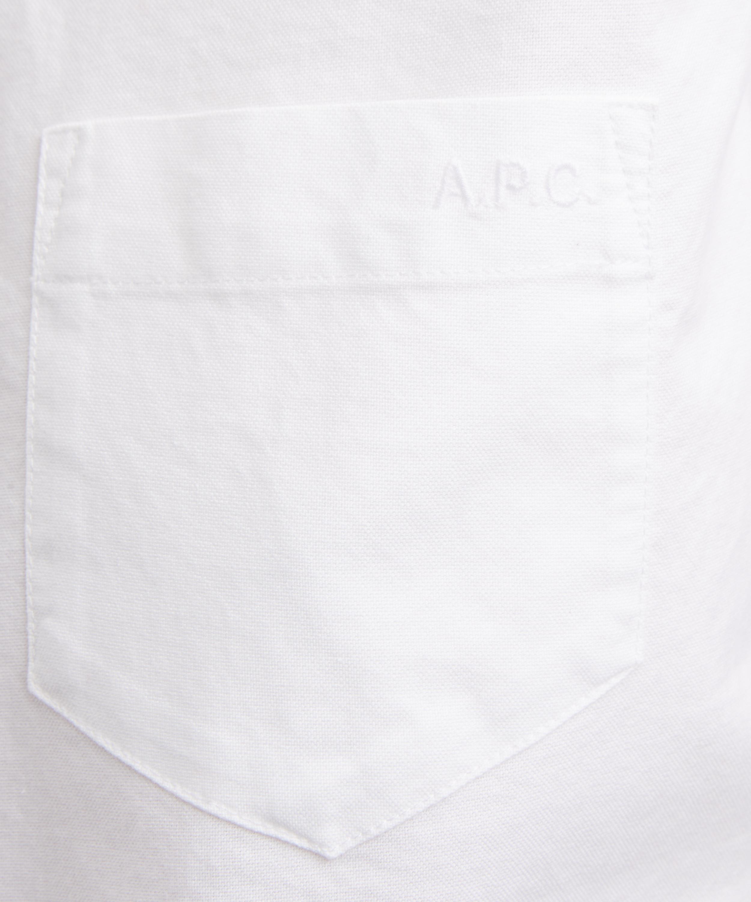 A.P.C. - White Uniform Short-Sleeve Shirt image number 4