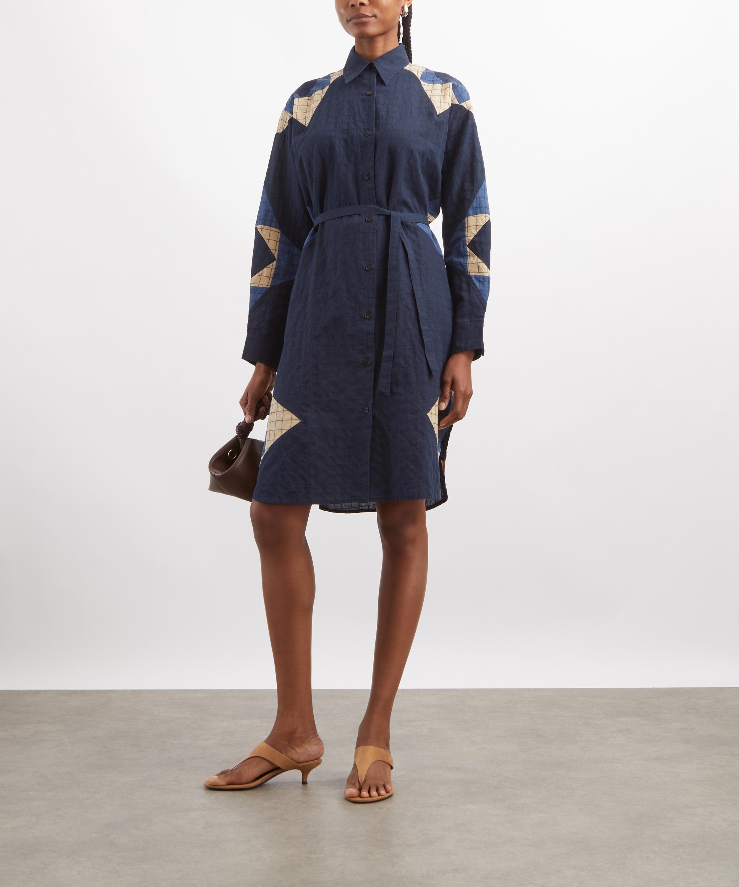 A.P.C. - Patchwork Shirt Dress image number 1
