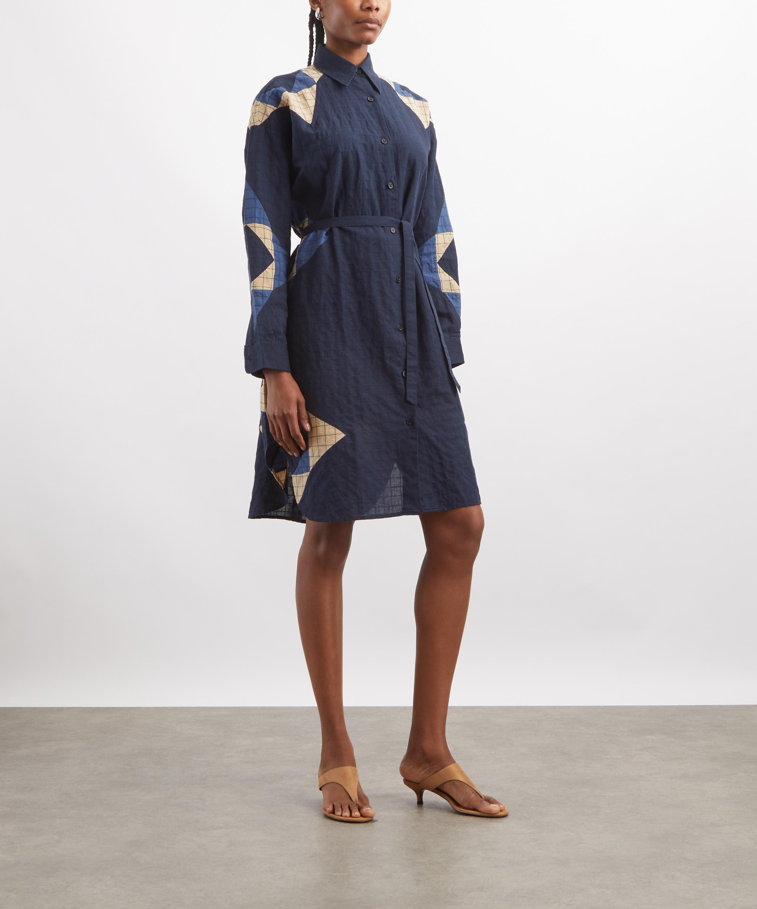 A.P.C. - Patchwork Shirt Dress image number 2