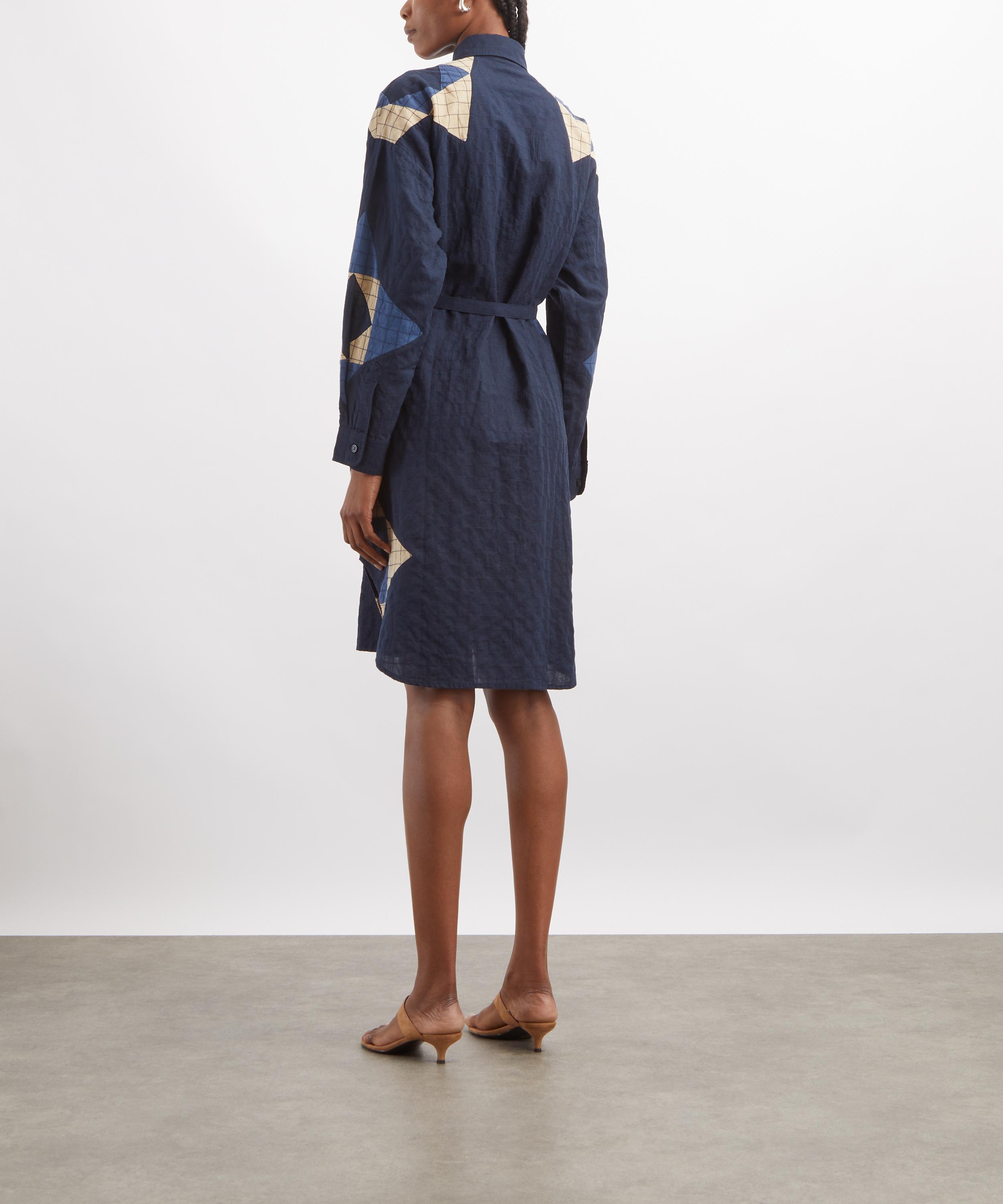 A.P.C. - Patchwork Shirt Dress image number 3